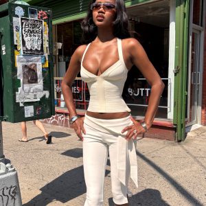 SYDEL BANDAGE TOP - CREAM