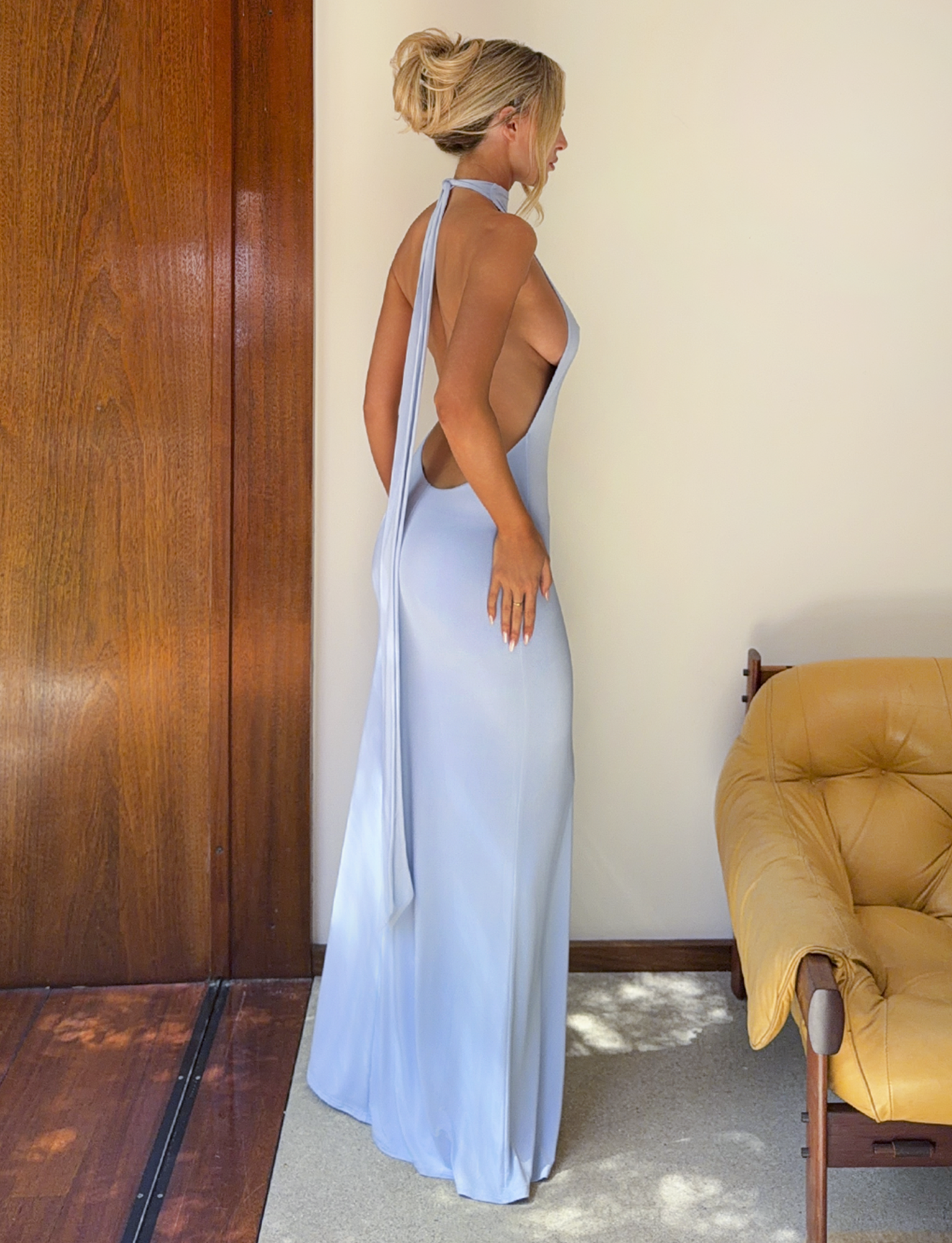 MADDY MAXI DRESS - BABY BLUE - Image 2