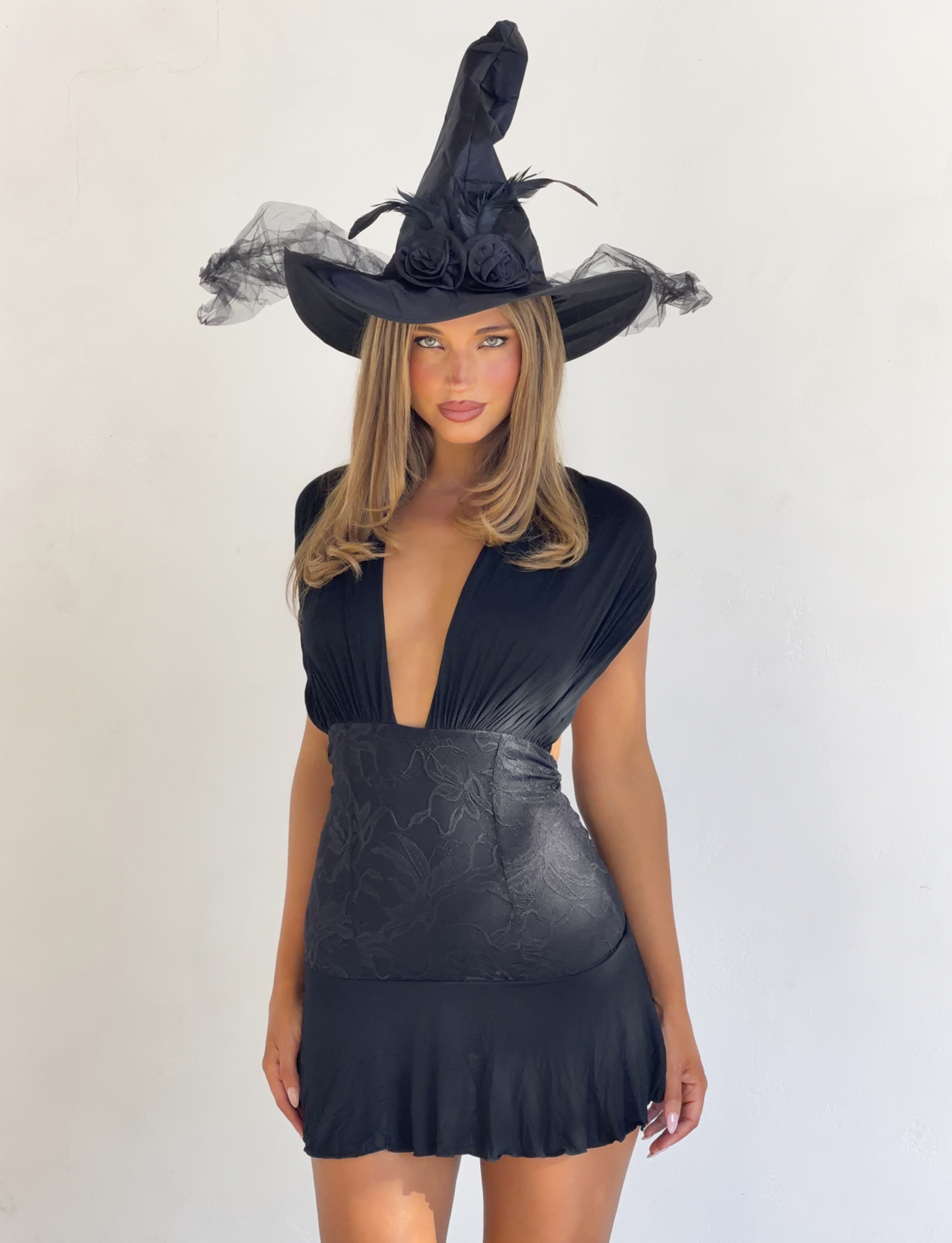 CLEO MINI DRESS - BLACK - Image 2