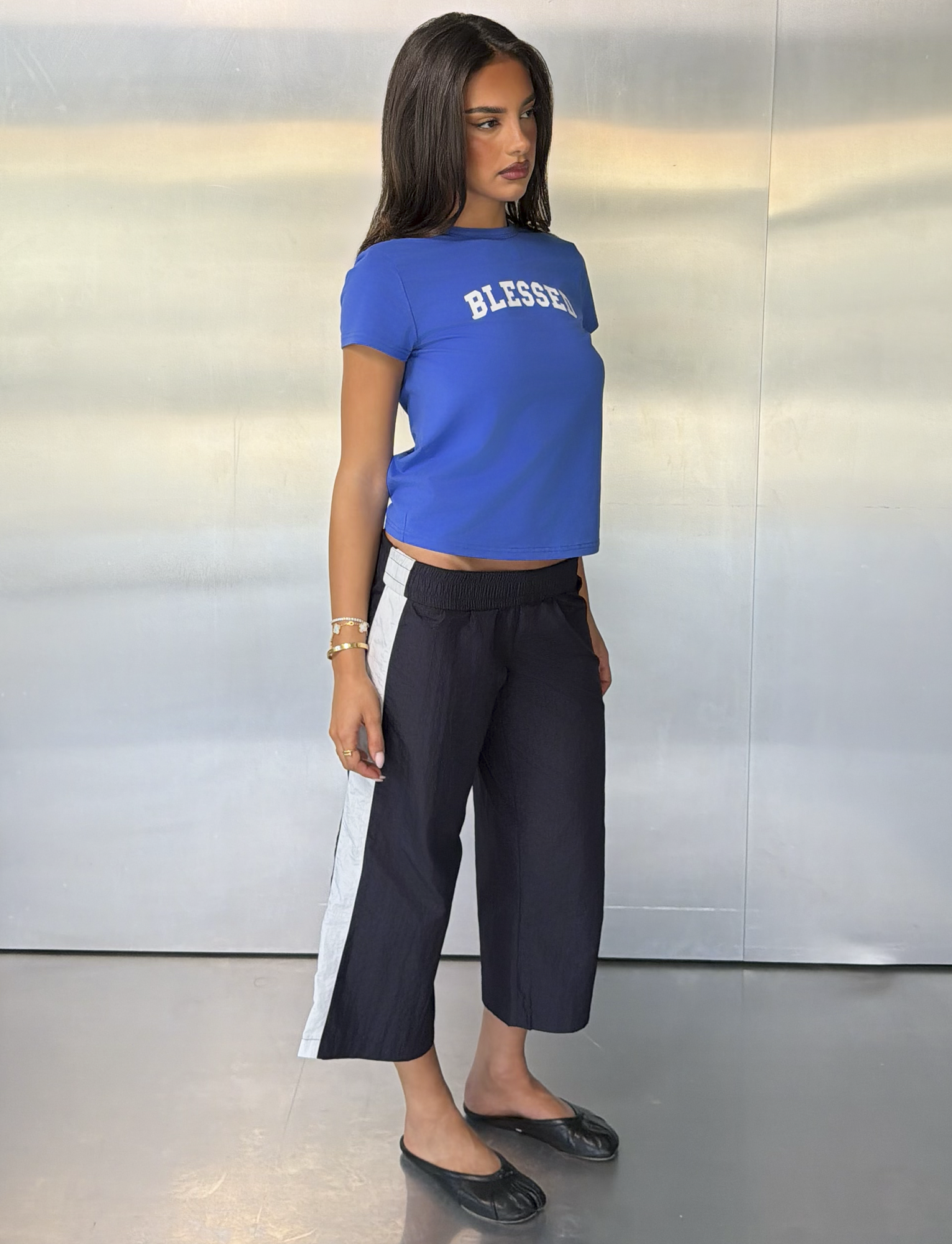 SOPHIA WINDBREAKER CAPRI - NAVY AND WHITE - Image 5
