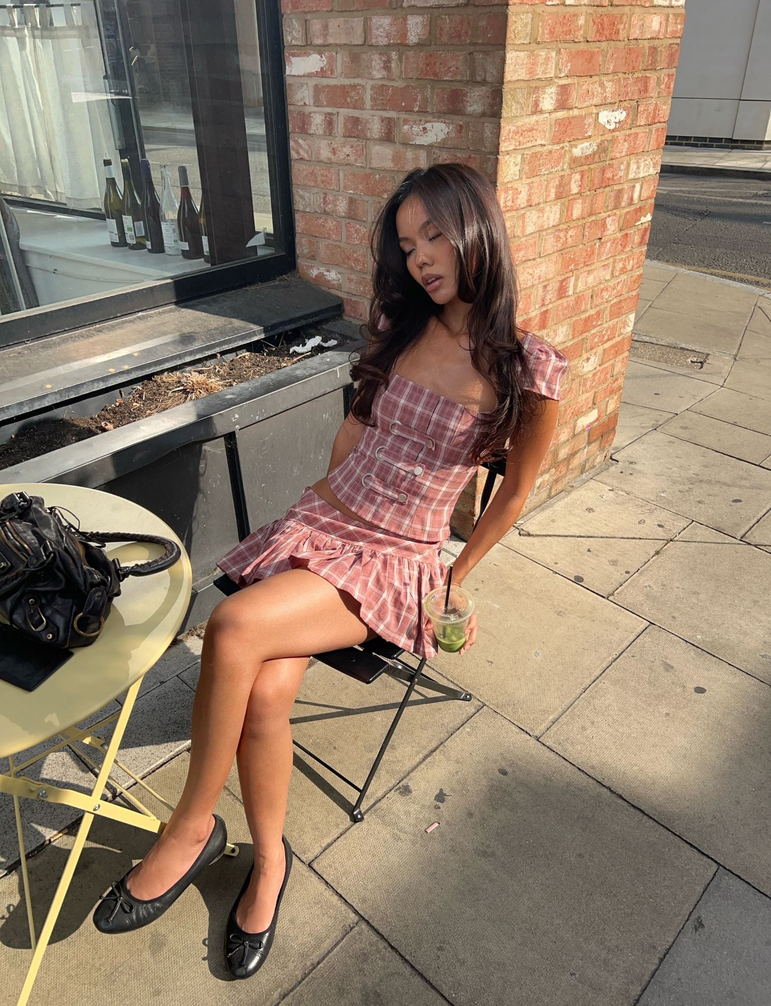 MIKA SKORT - PINK PLAID - Image 7