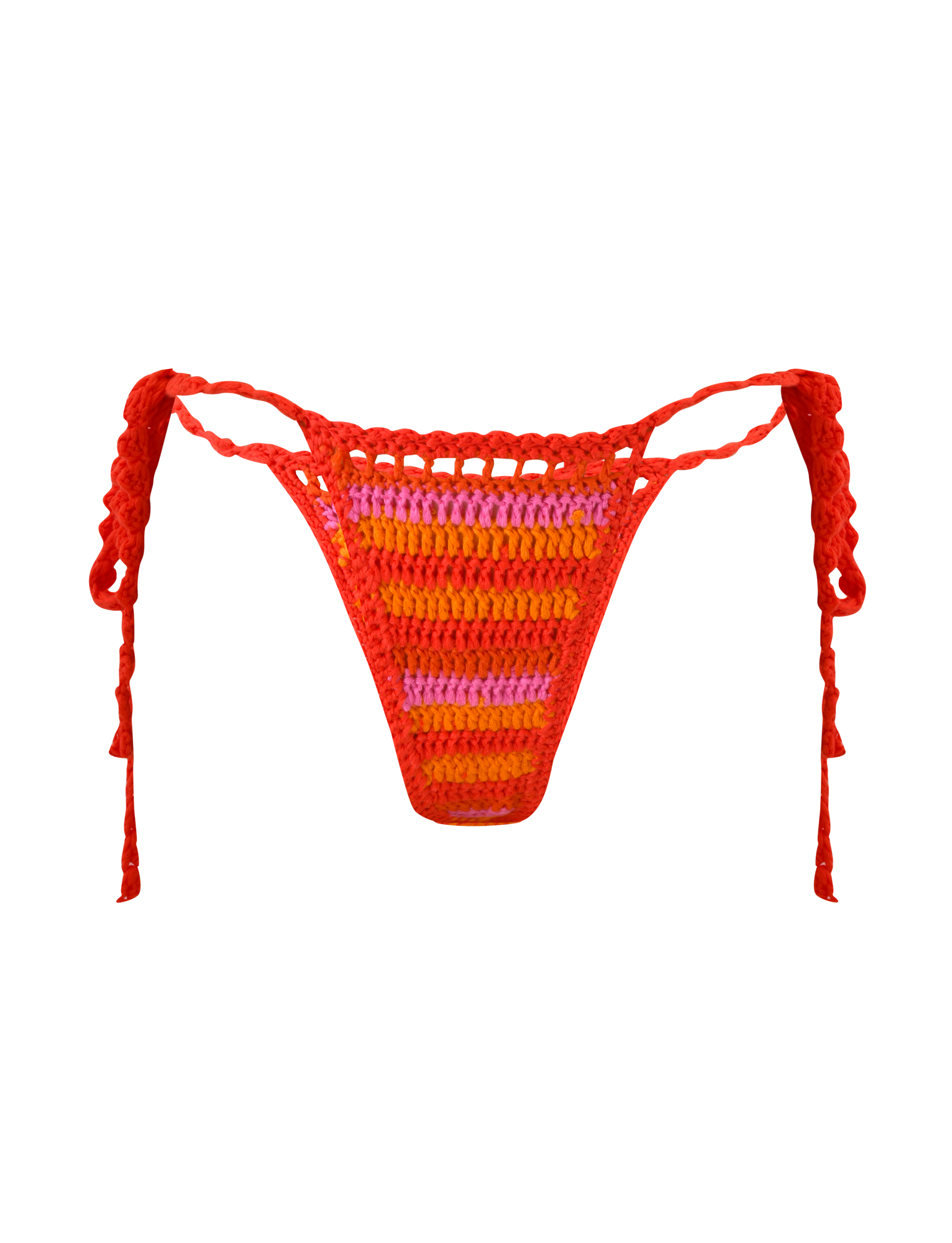 CORA BIKINI BOTTOM - SUNSET TROPICAL STRIPE - Image 7
