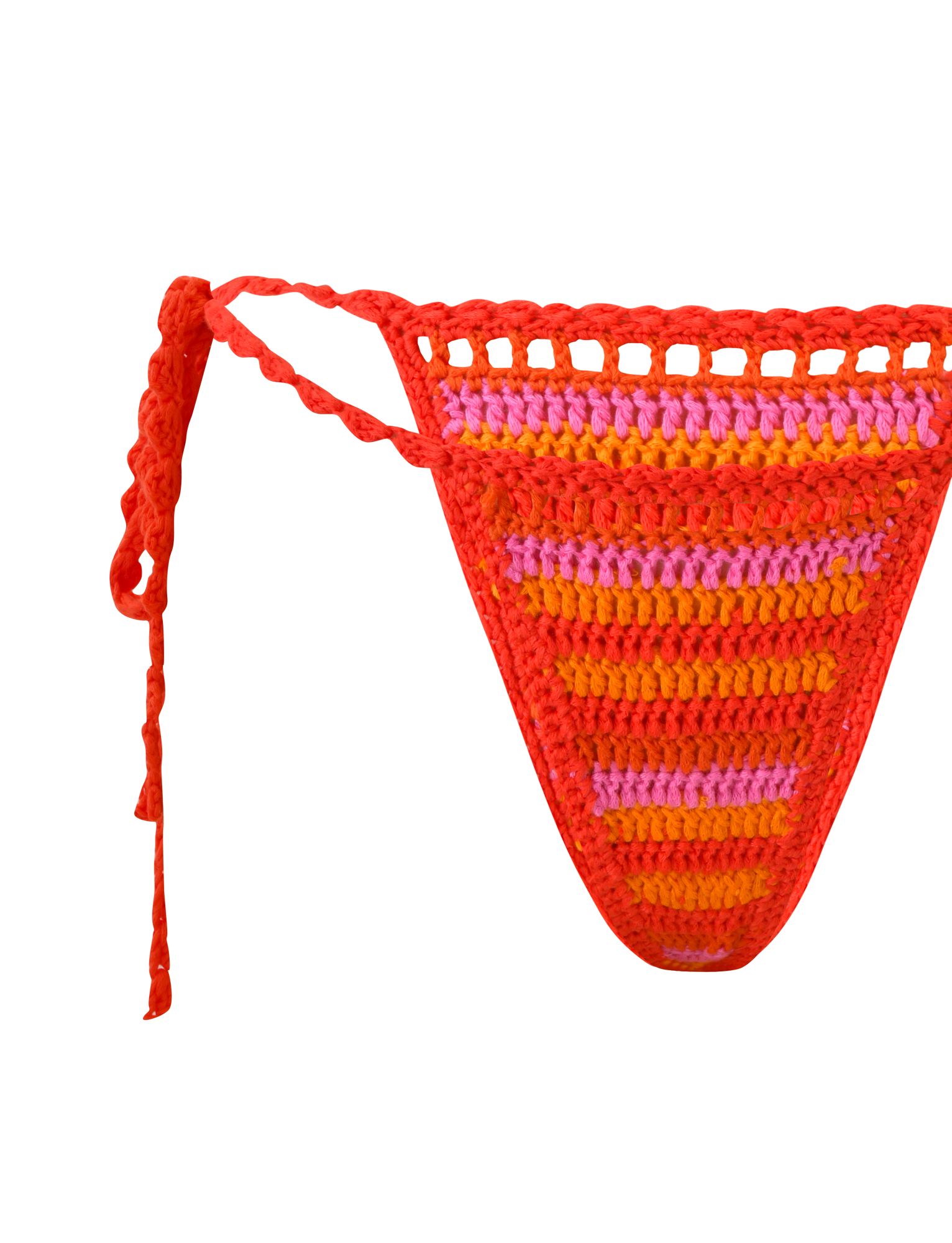 CORA BIKINI BOTTOM - SUNSET TROPICAL STRIPE - Image 8