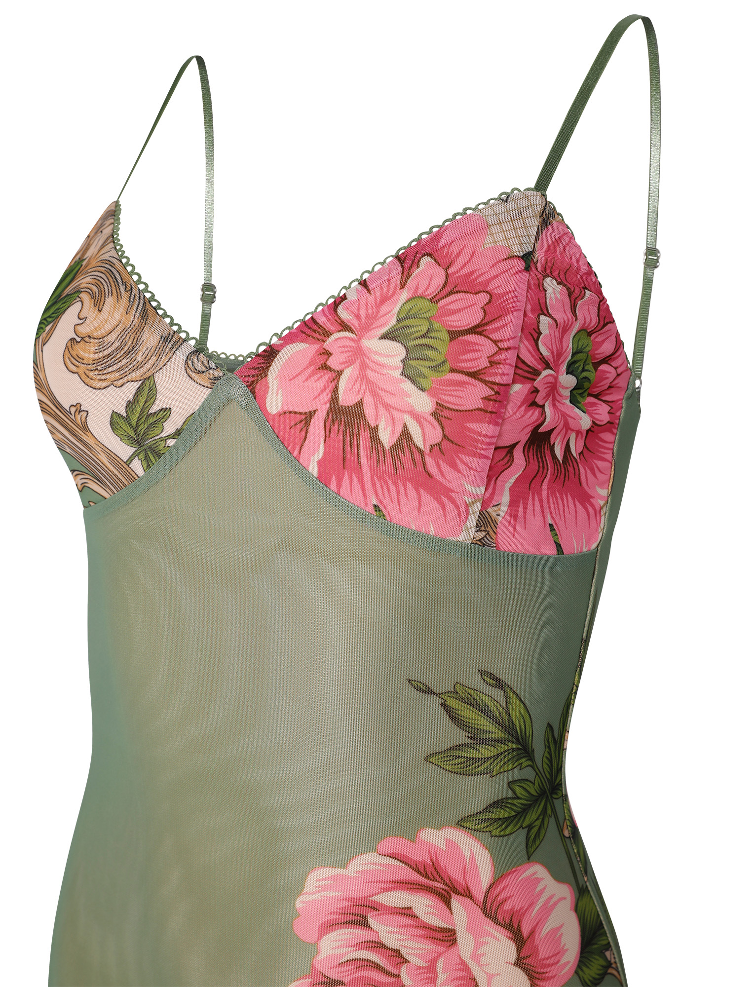 JULIANNA DRESS - GREEN : FLORAL : ROCCOCO FLORAL - Image 9