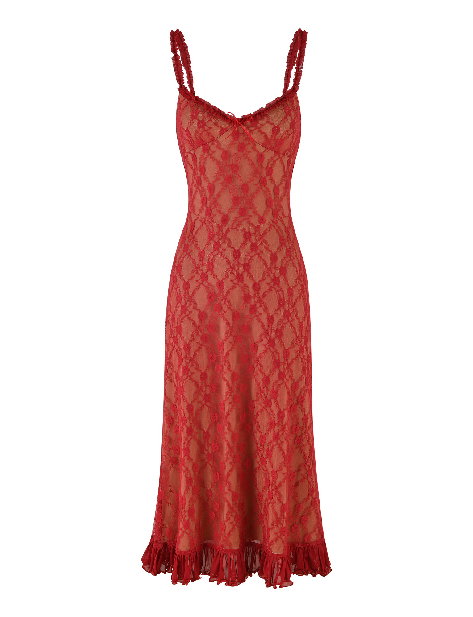 DEJA DRESS - RED : BERRY RED - Image 6
