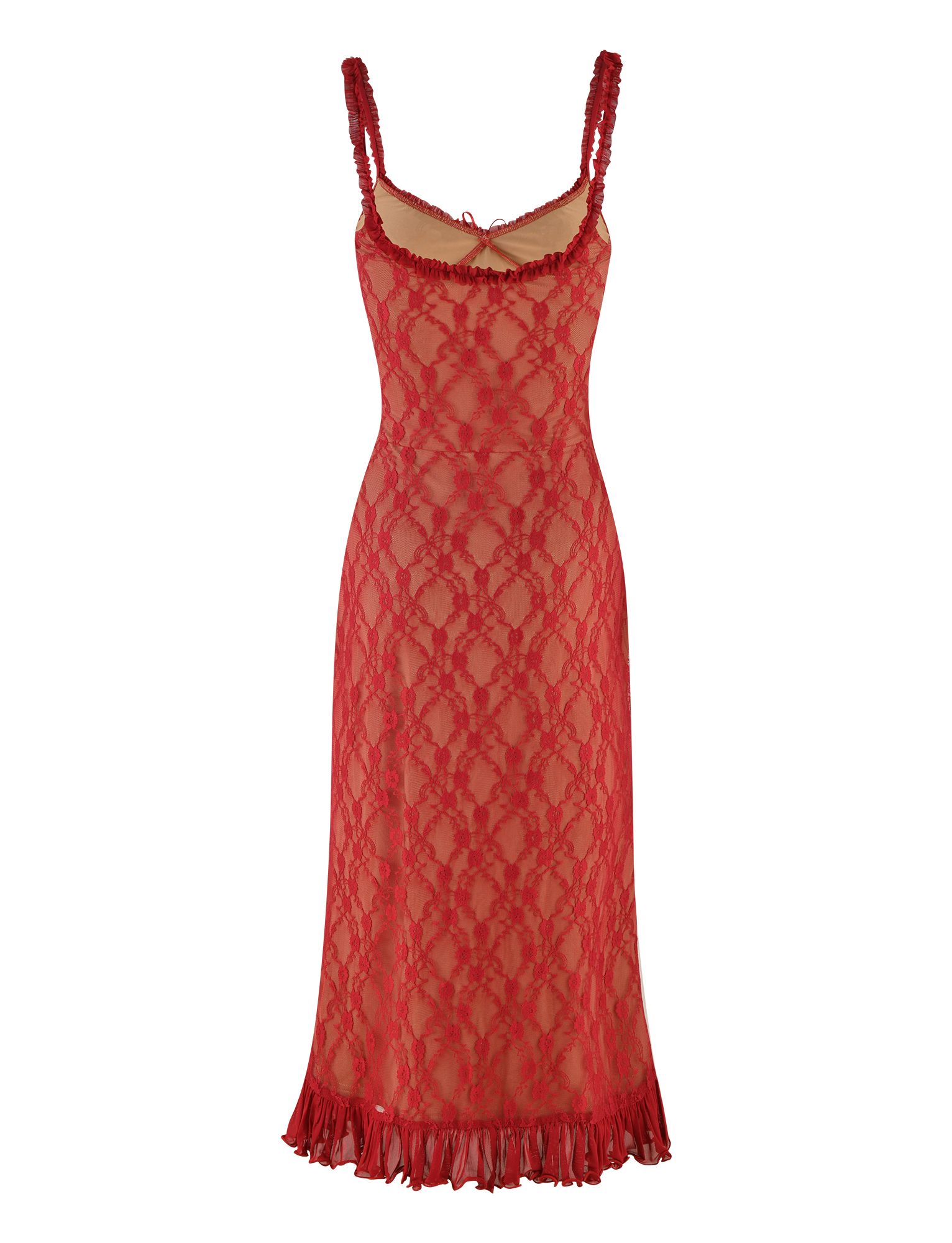DEJA DRESS - RED : BERRY RED - Image 7
