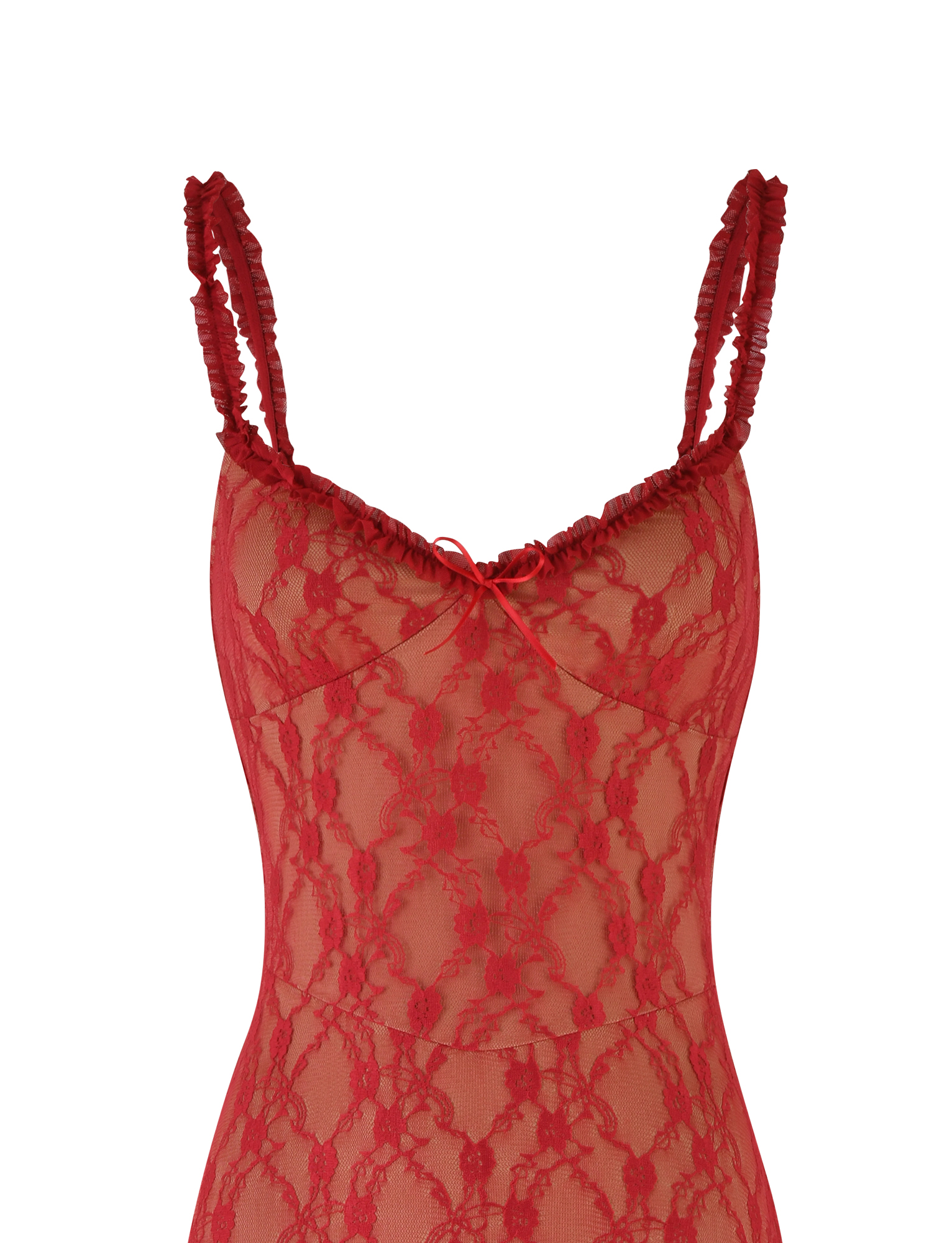 DEJA DRESS - RED : BERRY RED - Image 8