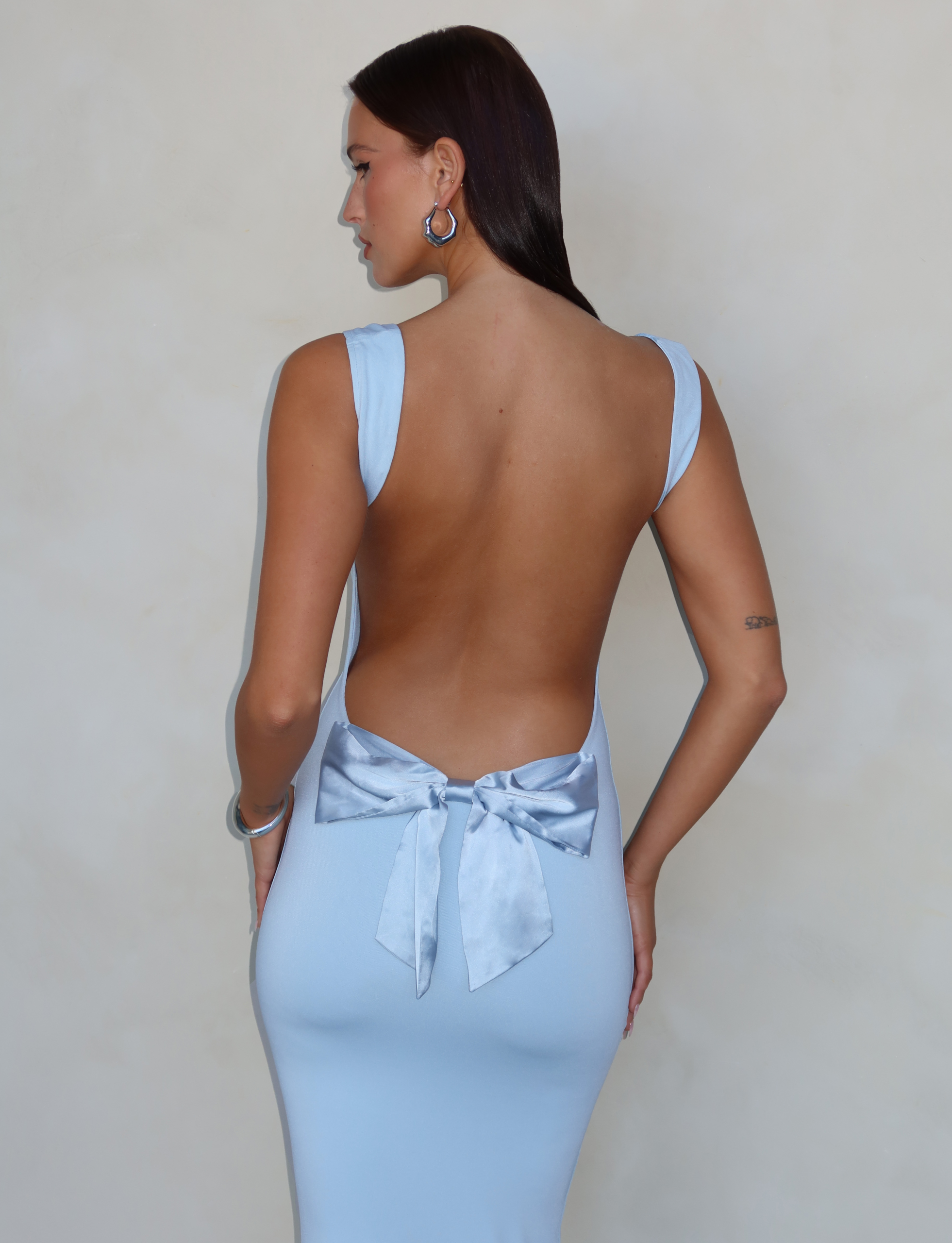 ZITA DRESS - BLUE : BABY BLUE - Image 3