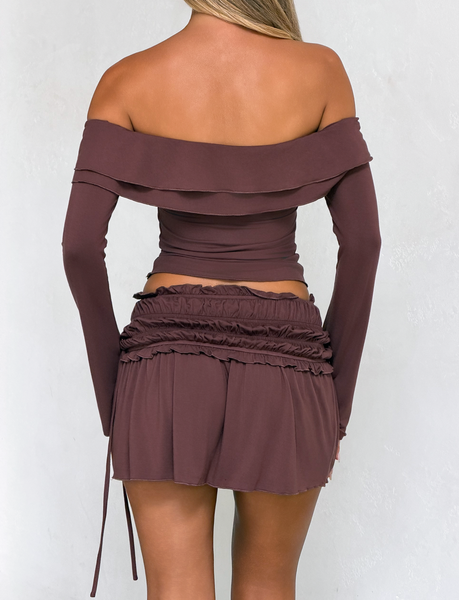 DENALI LONG SLEEVE TOP - CHOCOLATE - Image 6