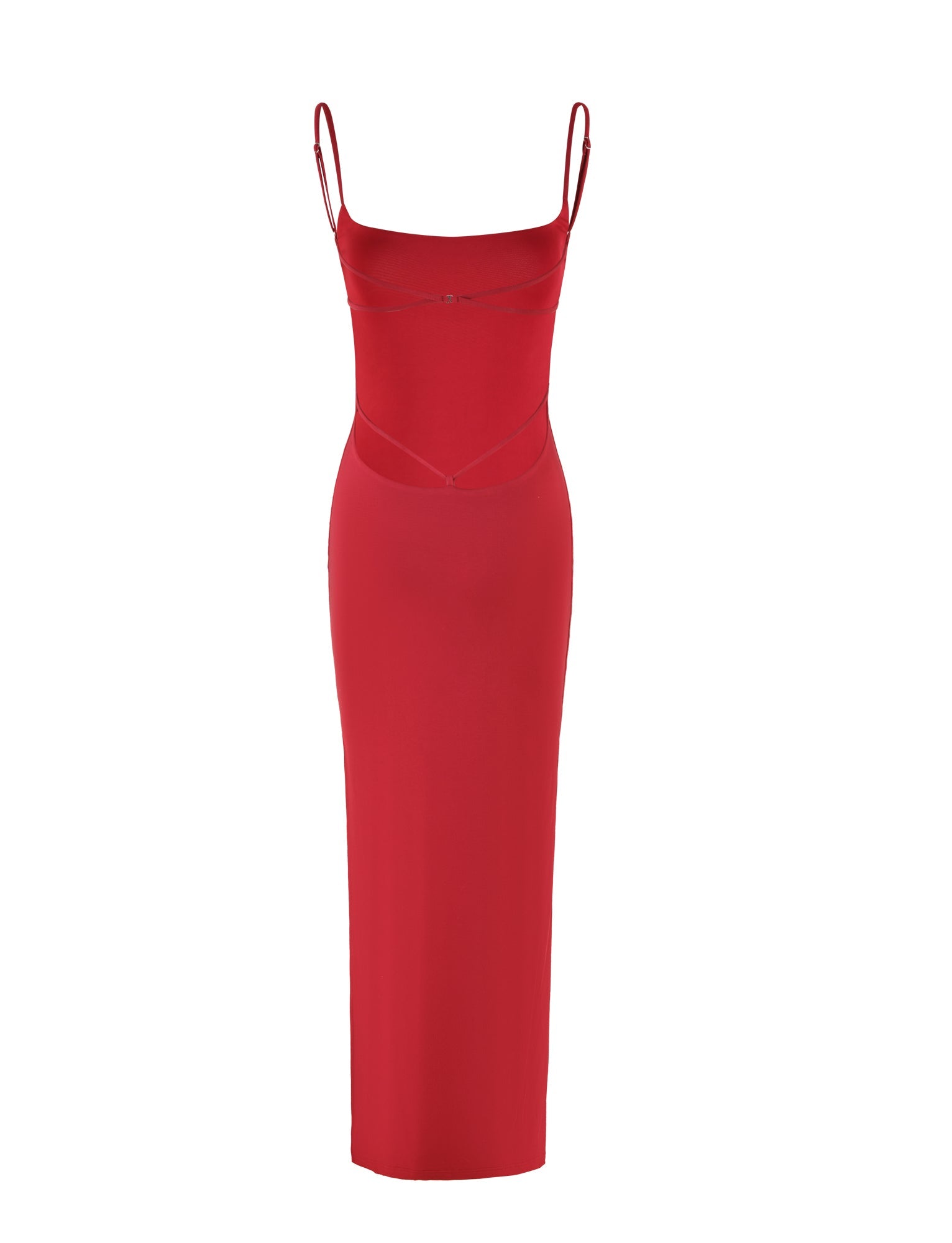 MINERVA MAXI DRESS - RED : BERRY RED - Image 11