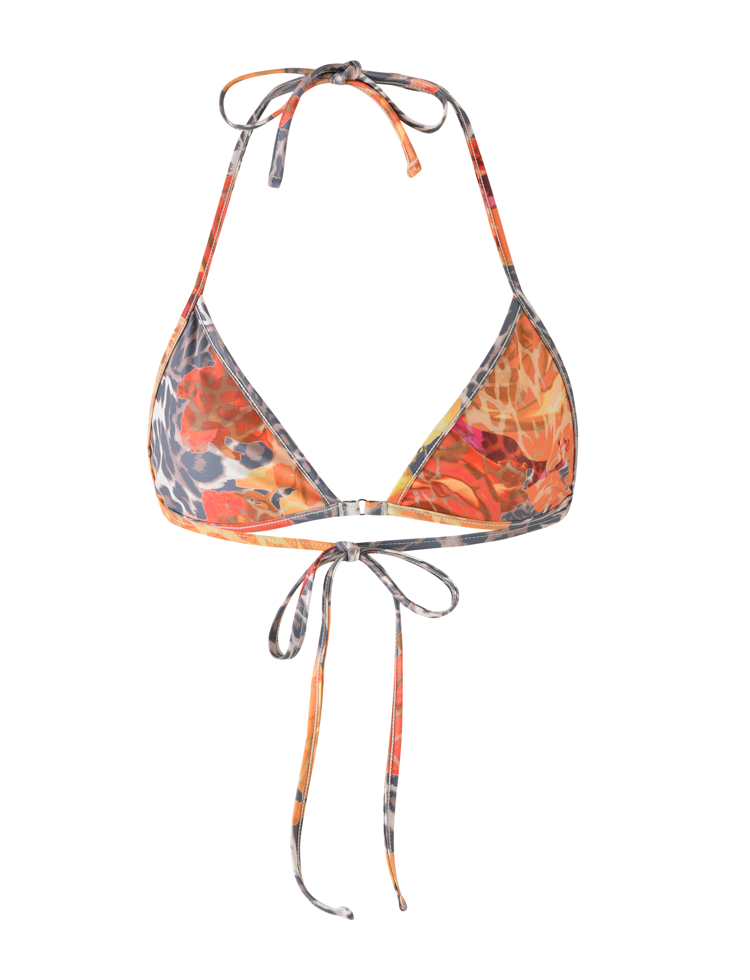 DIANA BIKINI TOP - MULTI : LEOPARD : ORANGE LEOPARD - Image 8
