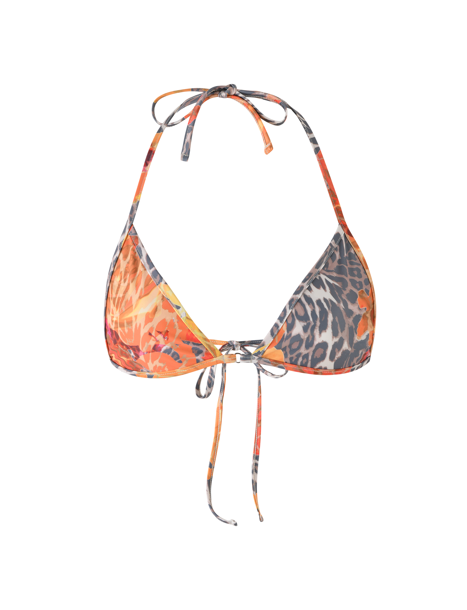 DIANA BIKINI TOP - MULTI : LEOPARD : ORANGE LEOPARD - Image 7