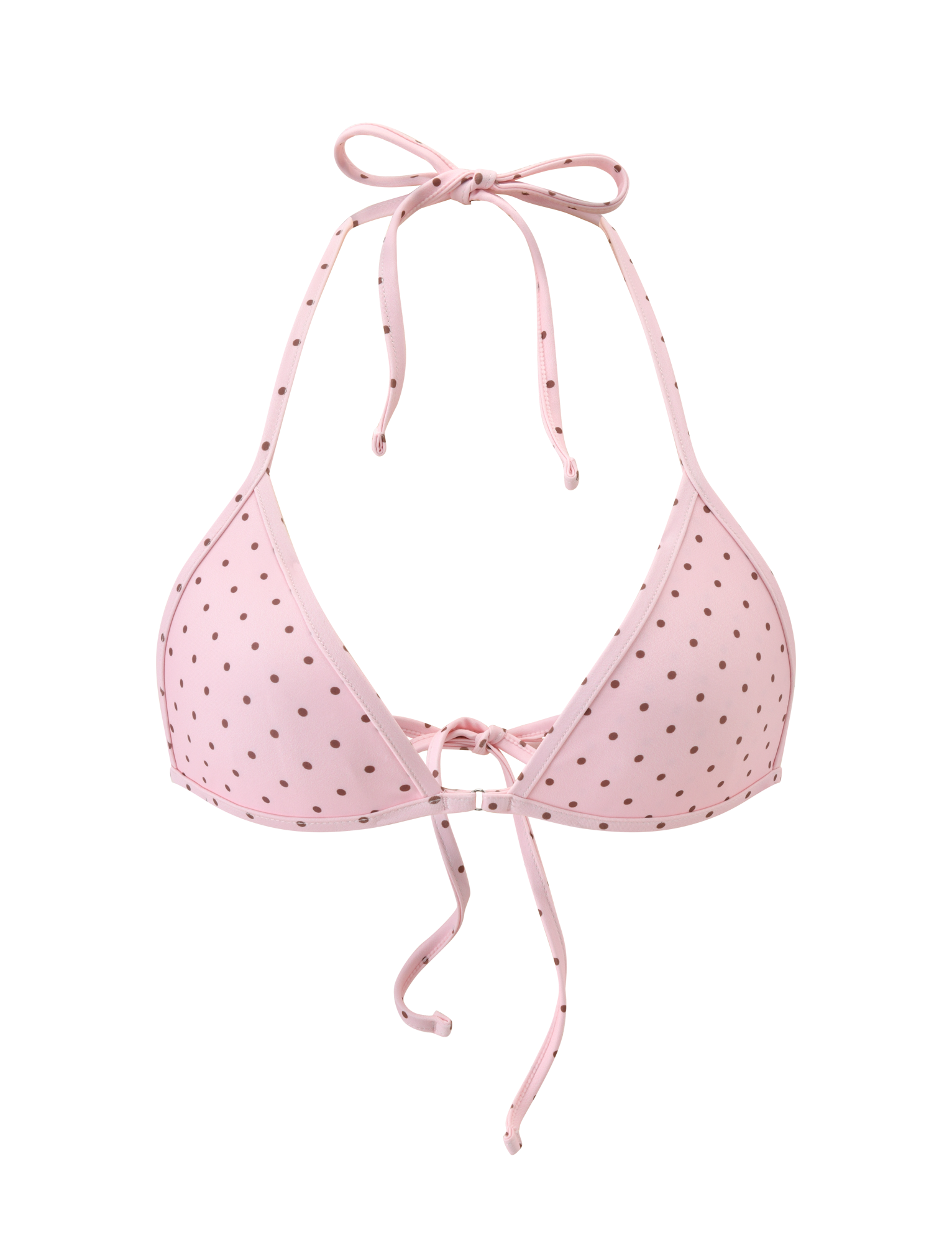DIANA BIKINI TOP - BABY PINK POLKA DOT - Image 8