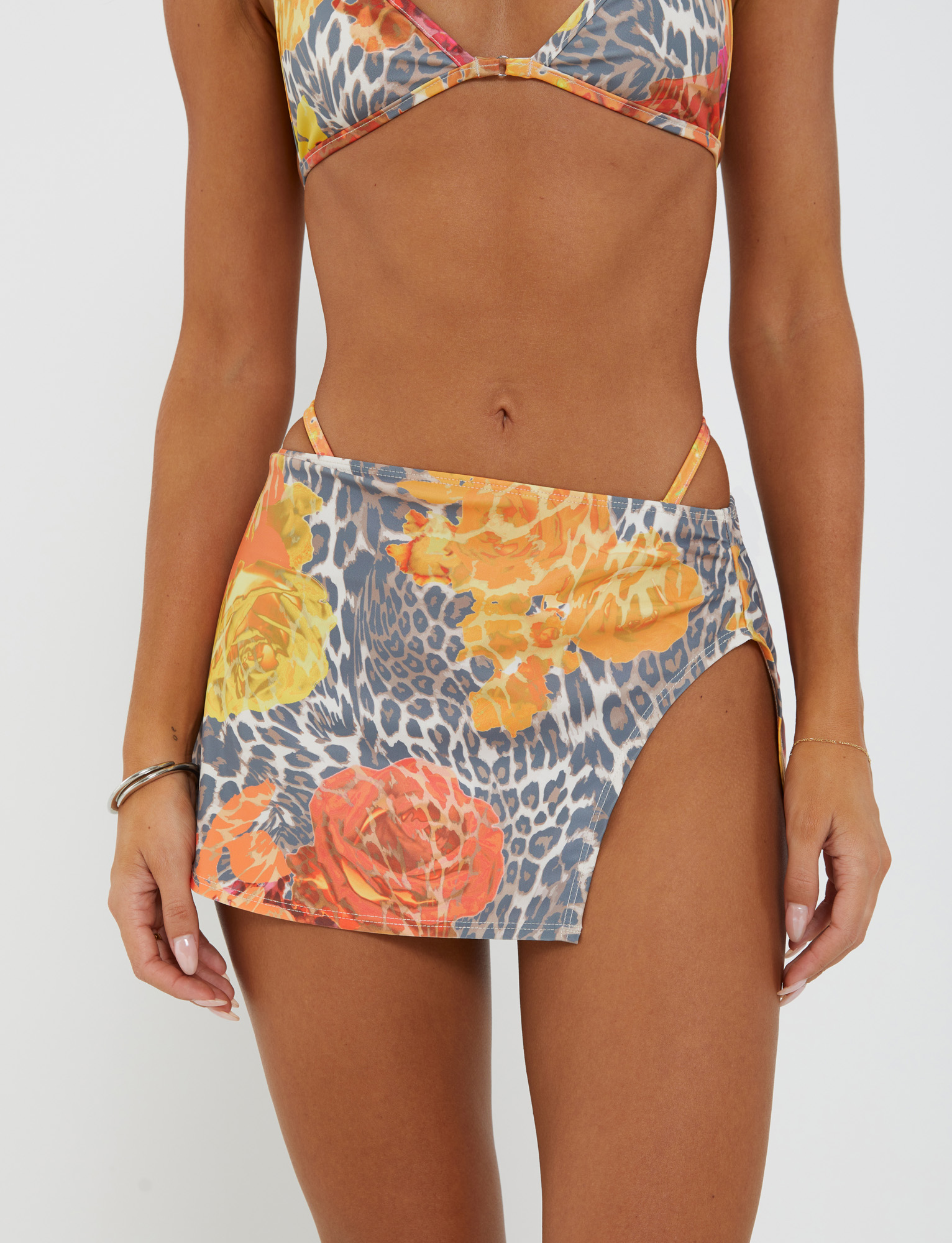 DIANA TWO-PIECE BIKINI BOTTOM - MULTI : LEOPARD : ORANGE LEOPARD - Image 8