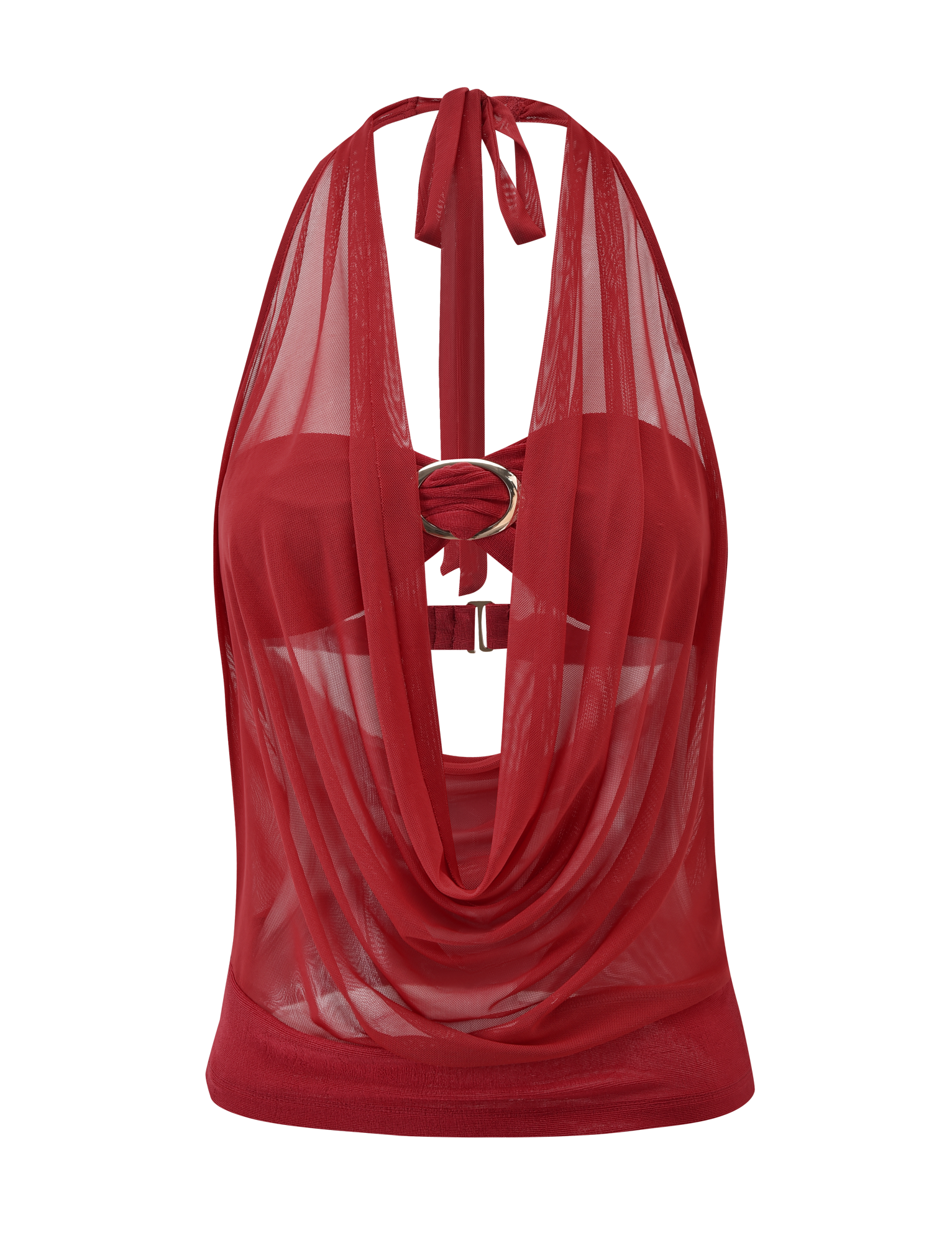 MAKENA TWO-PIECE TOP - RED - Image 9