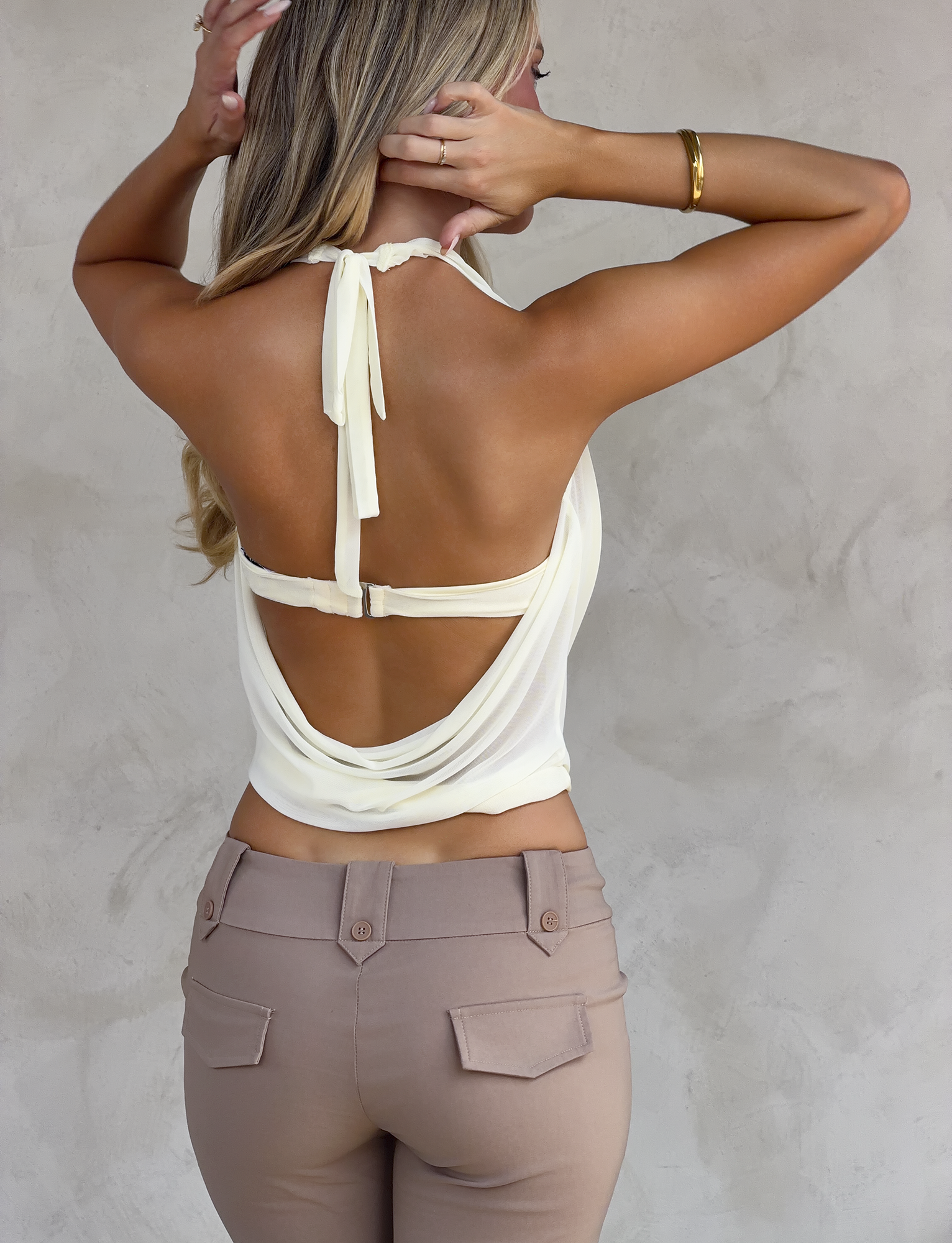 MAKENA TWO-PIECE TOP - IVORY - Image 6
