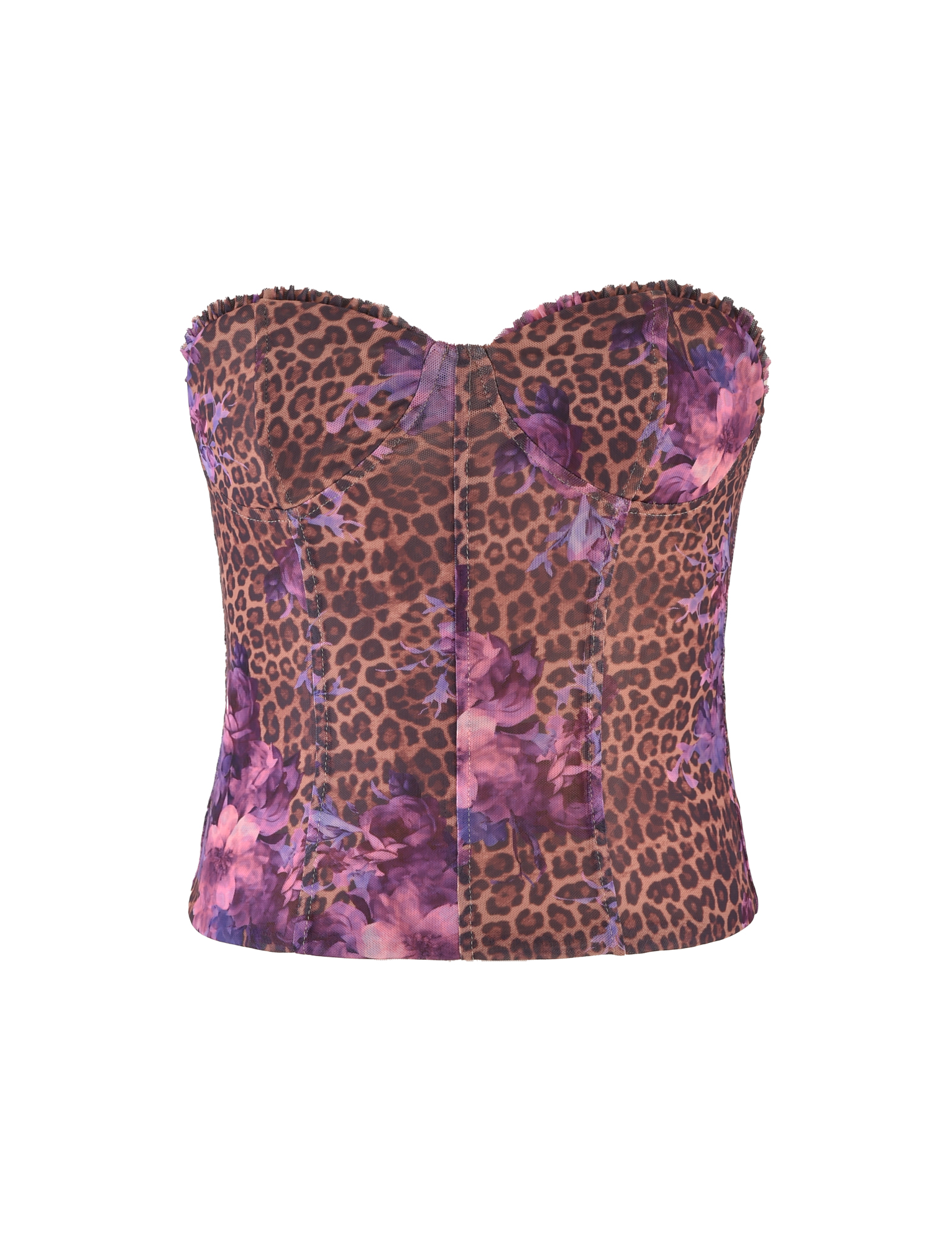 HOLLIS TOP - NEUTRAL : FLORAL : FLORAL LEOPARD - Image 6
