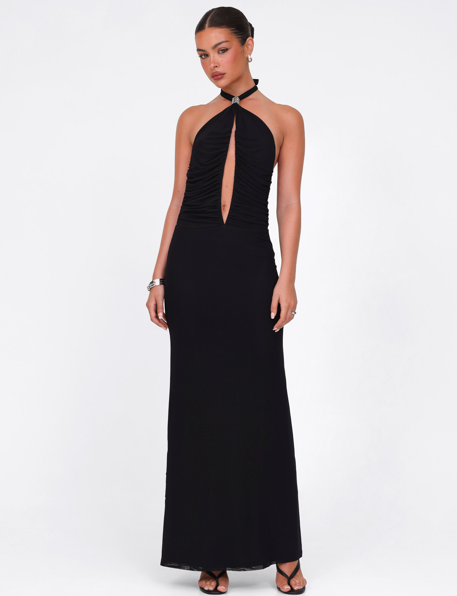 ZARA MAXI DRESS - BLACK - Image 2