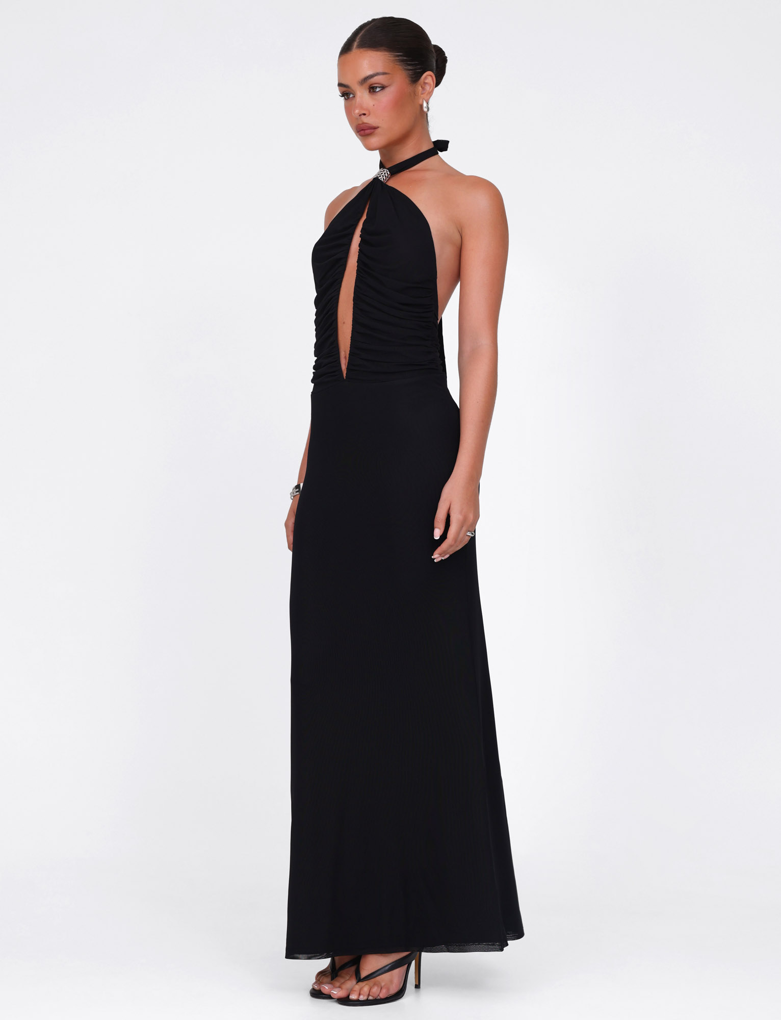 ZARA MAXI DRESS - BLACK - Image 5