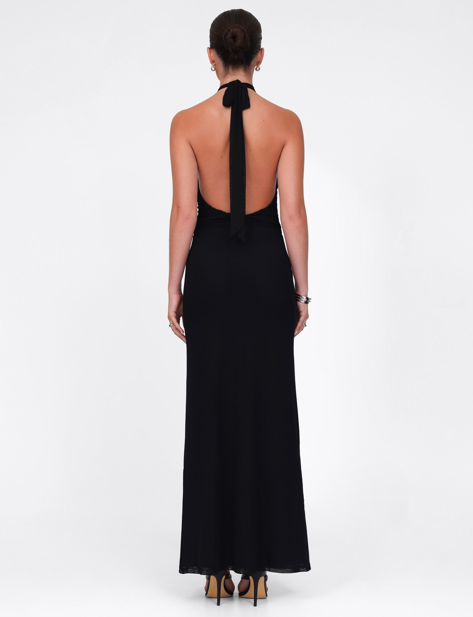 ZARA MAXI DRESS - BLACK - Image 6