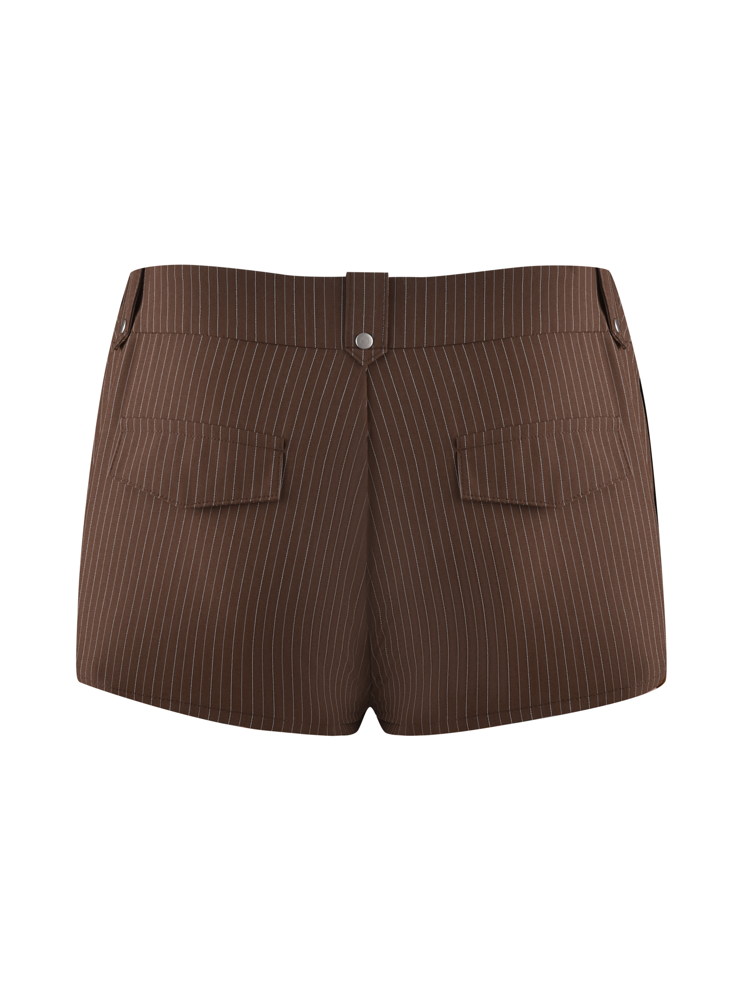 ANTONELLA SHORT - BROWN : CHOCOLATE : CHOCOLATE PINSTRIPE - Image 7
