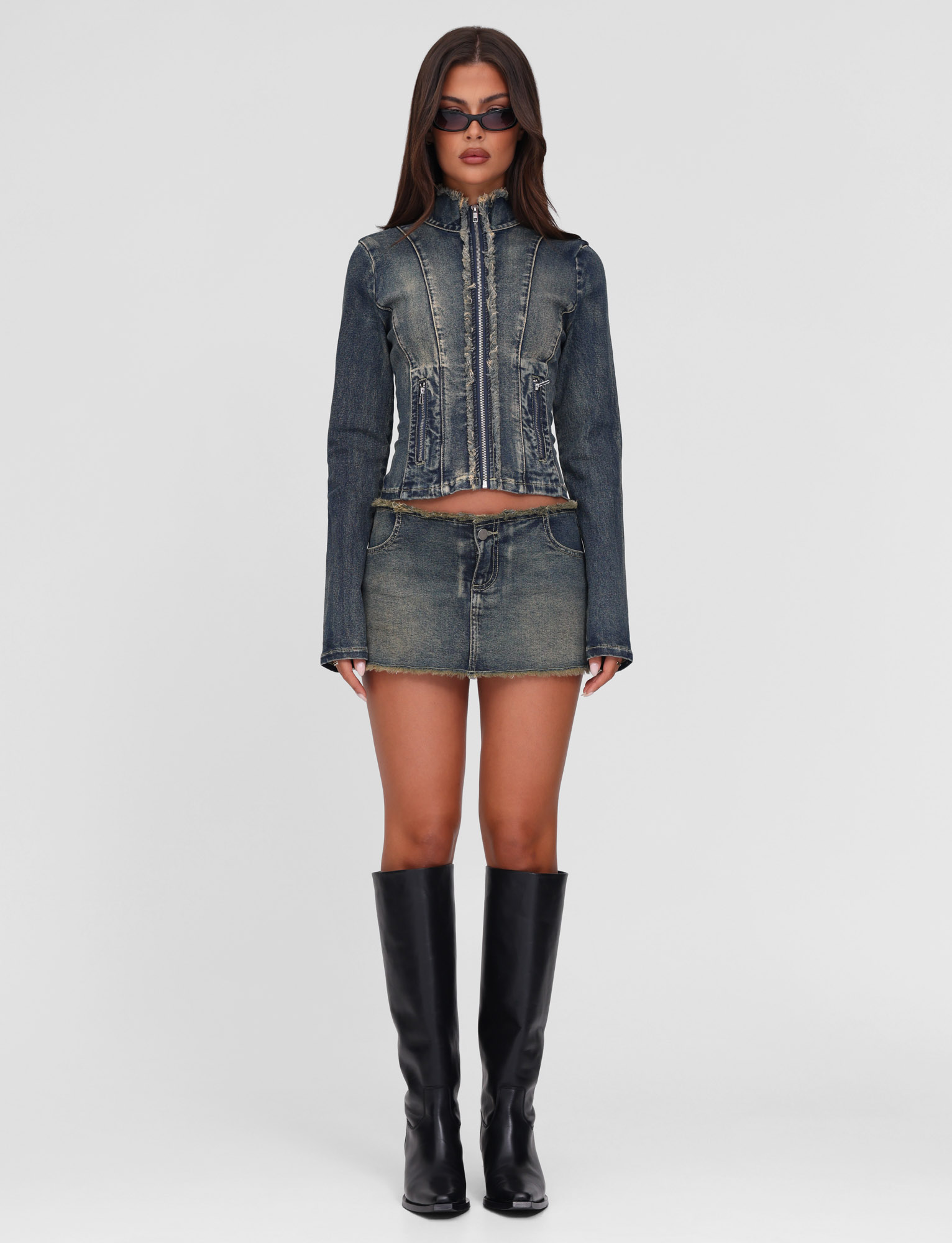 OPHELIE JACKET - BLUE : DENIM BLUE : DENIM - Image 2