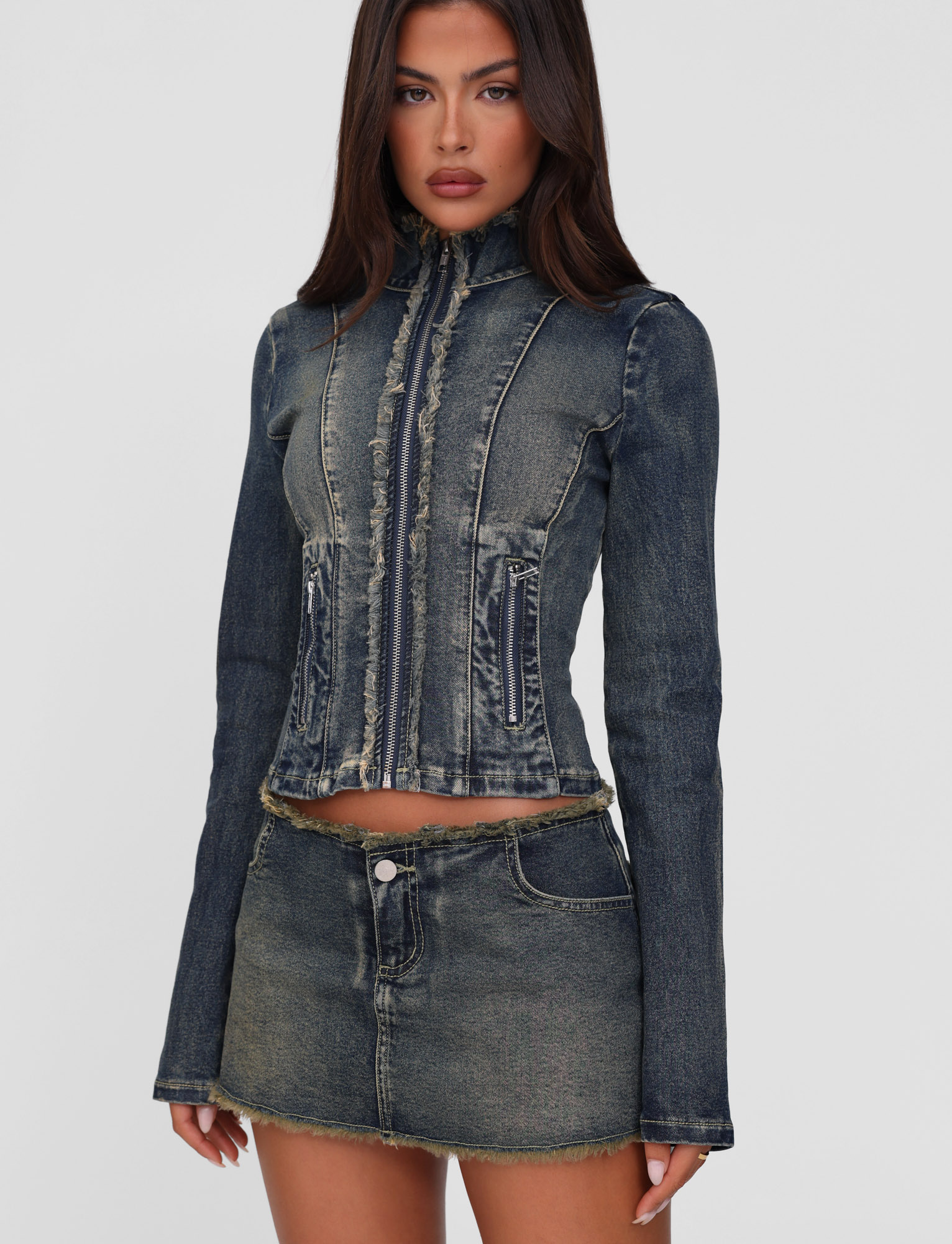 OPHELIE JACKET - BLUE : DENIM BLUE : DENIM - Image 5