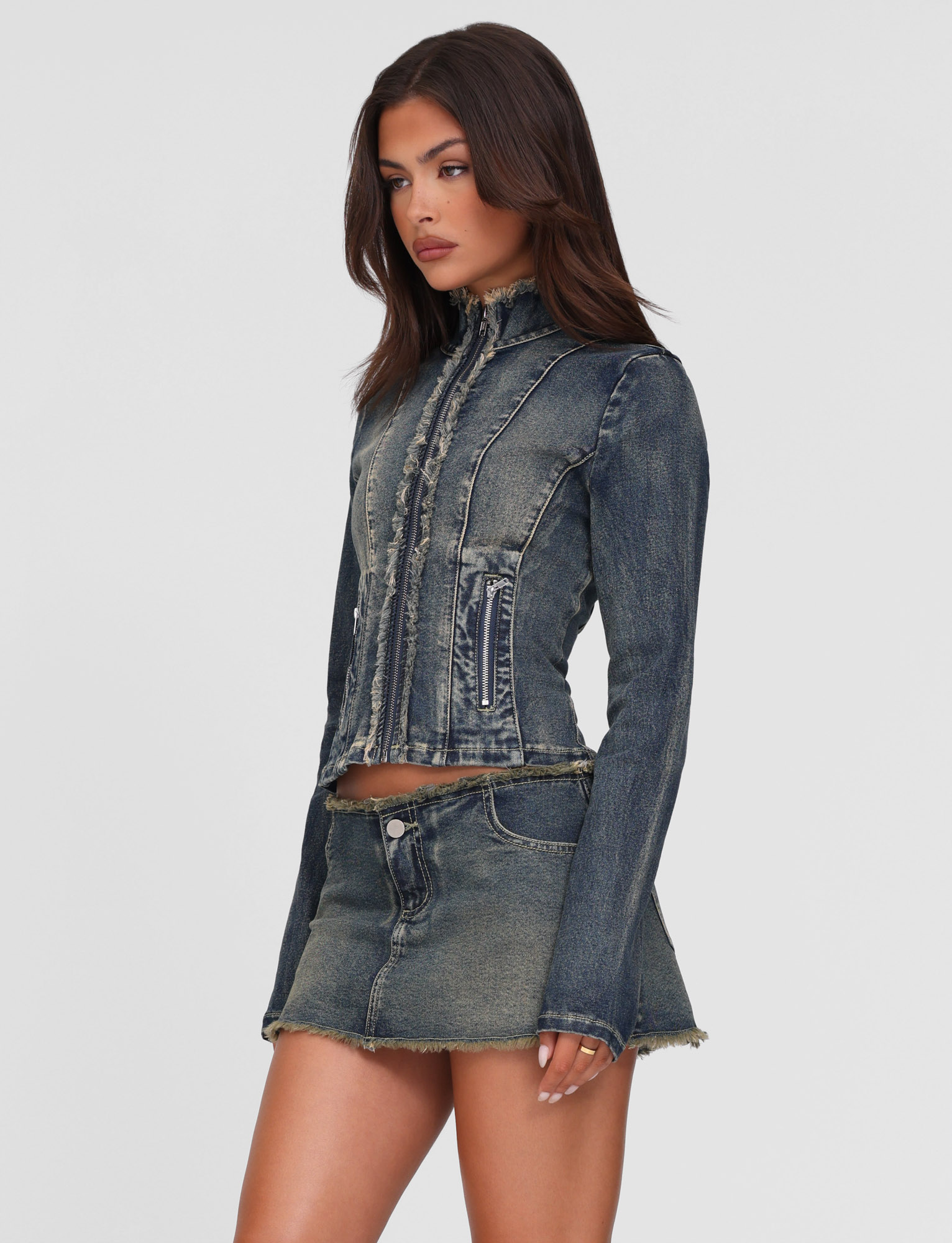 OPHELIE JACKET - BLUE : DENIM BLUE : DENIM - Image 6