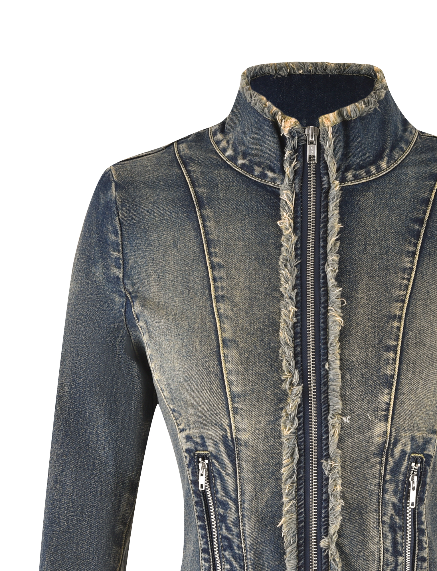 OPHELIE JACKET - BLUE : DENIM BLUE : DENIM - Image 9