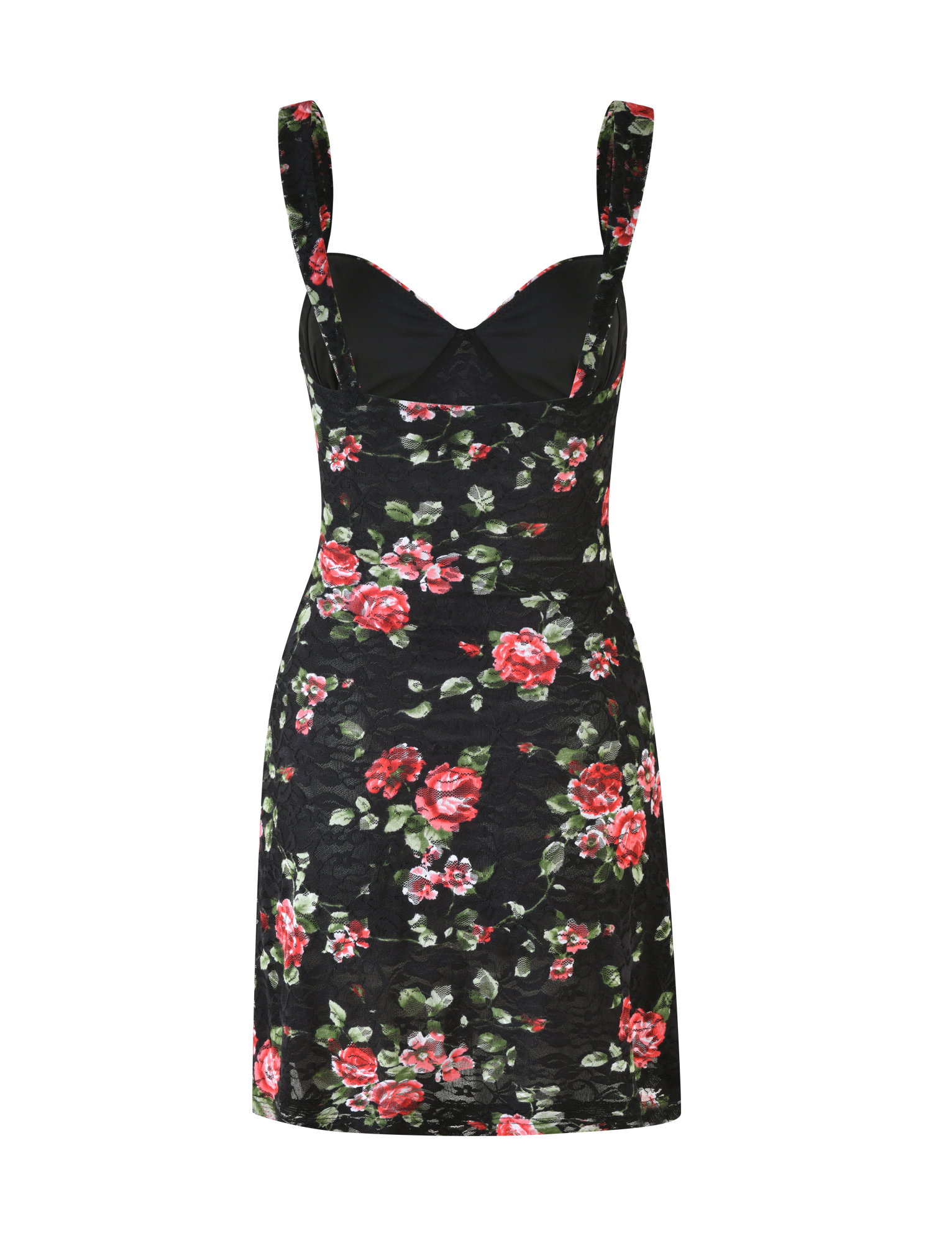 ANDEE MINI DRESS - BLACK : FLORAL : BLACKROSE - Image 9
