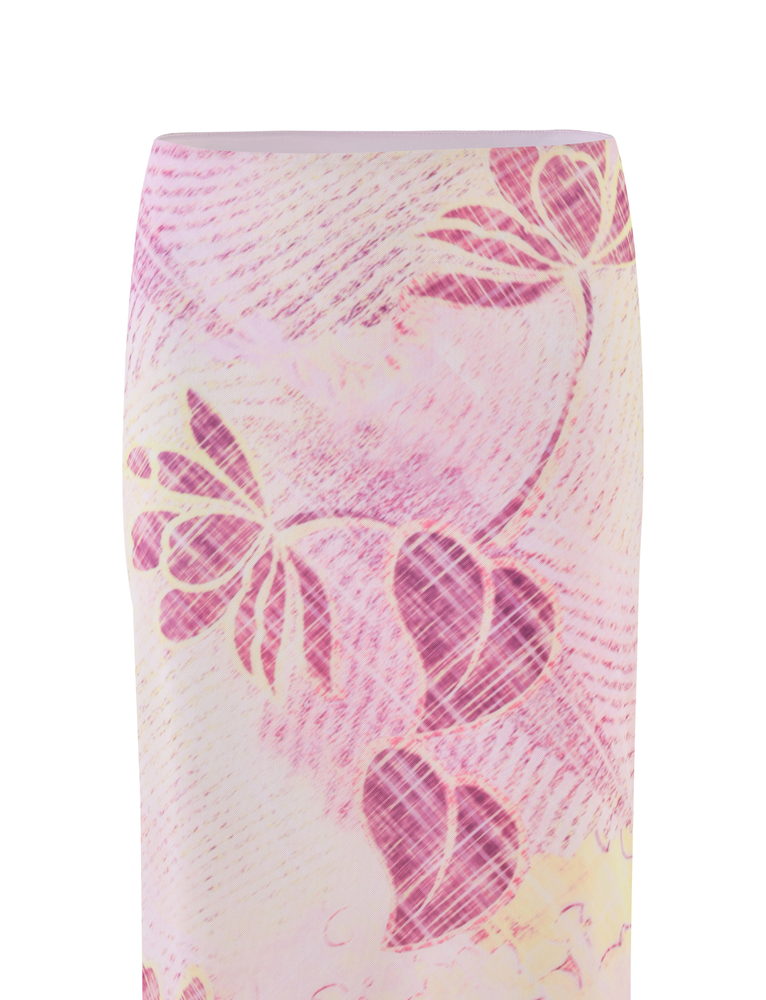 DALILA MIDI SKIRT - GRUNGE FLORAL MAGENTA - Image 8