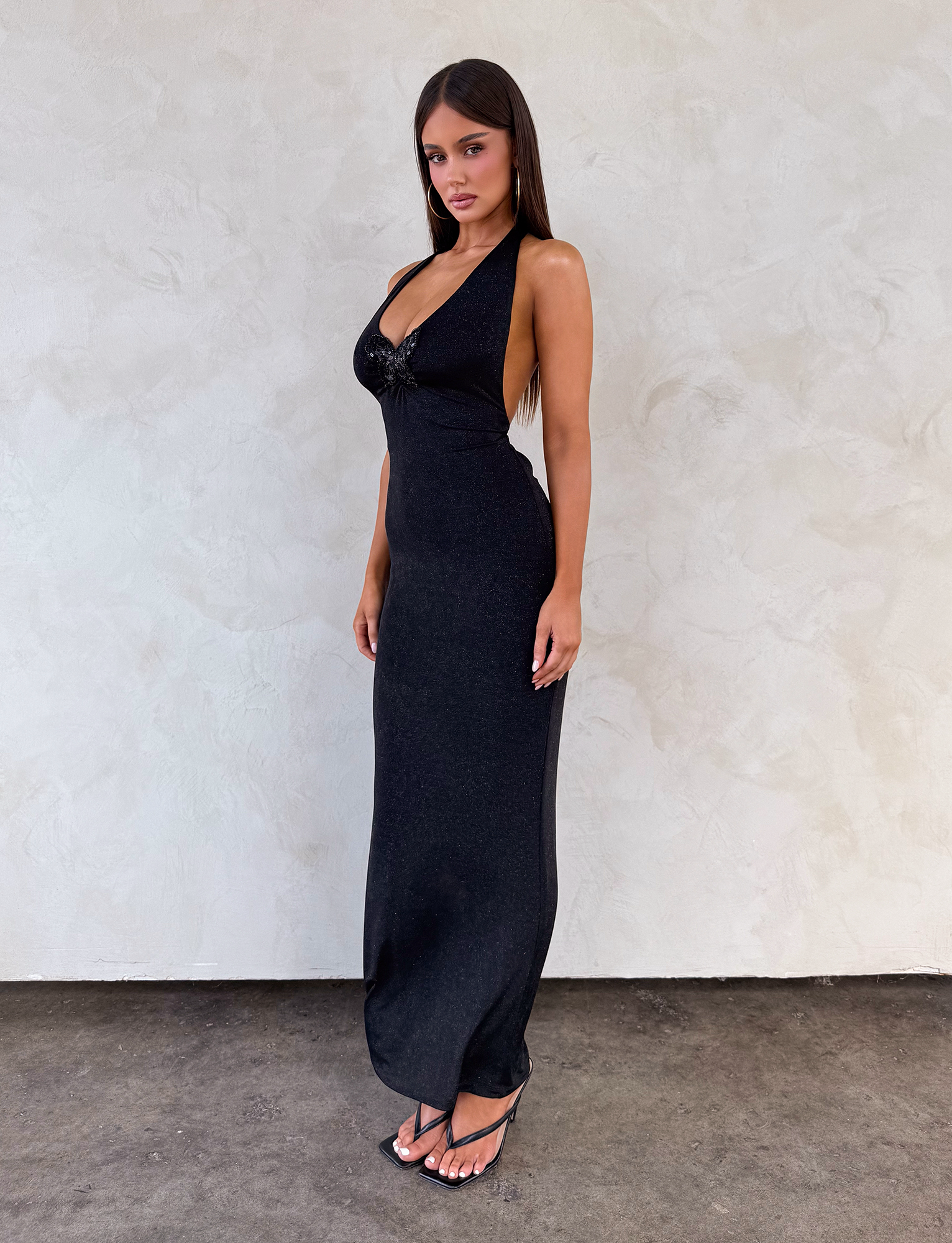 ASTORIA MAXI DRESS - BLACK - Image 6