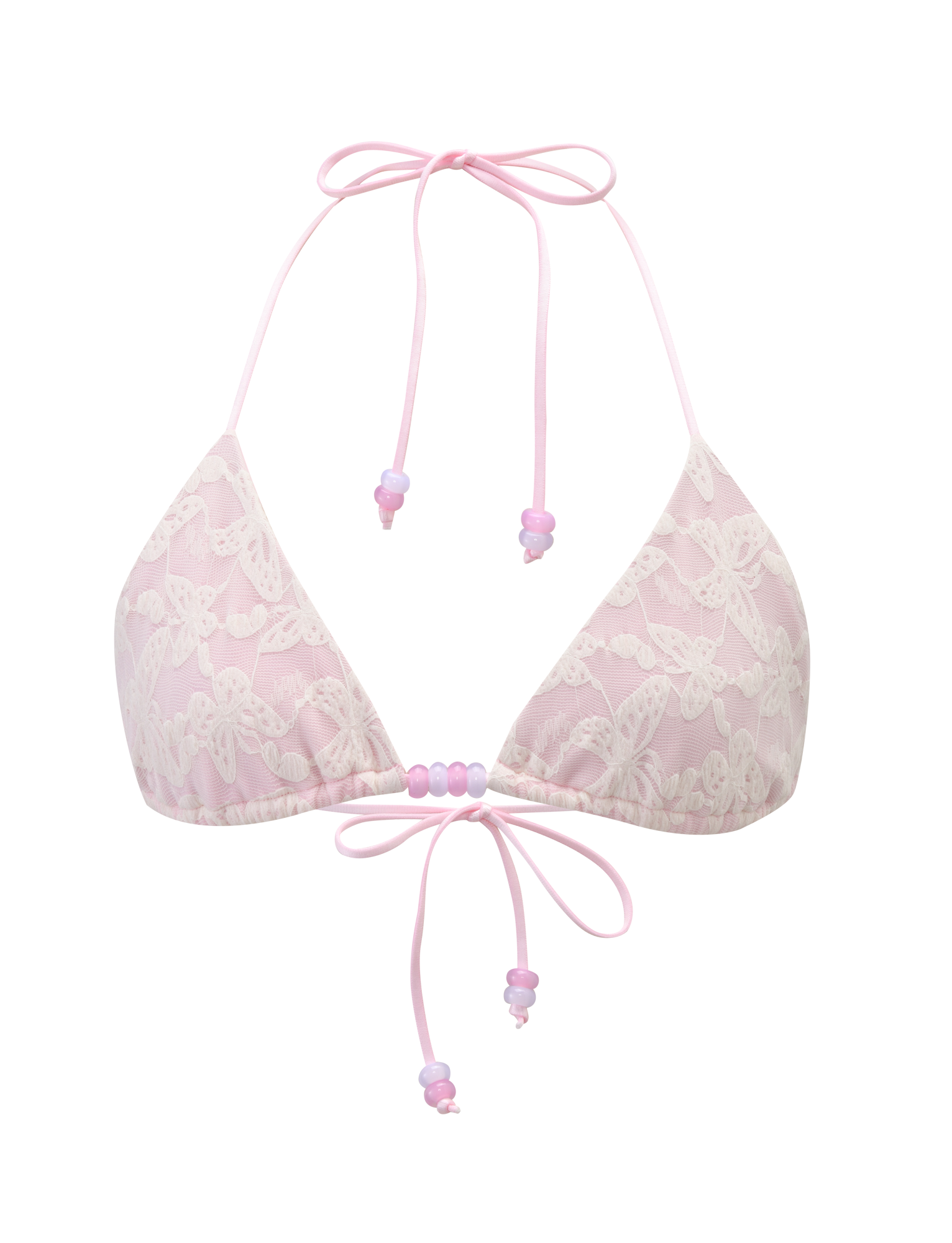 BRIGITTE BIKINI TOP - IVORY LACE - Image 9