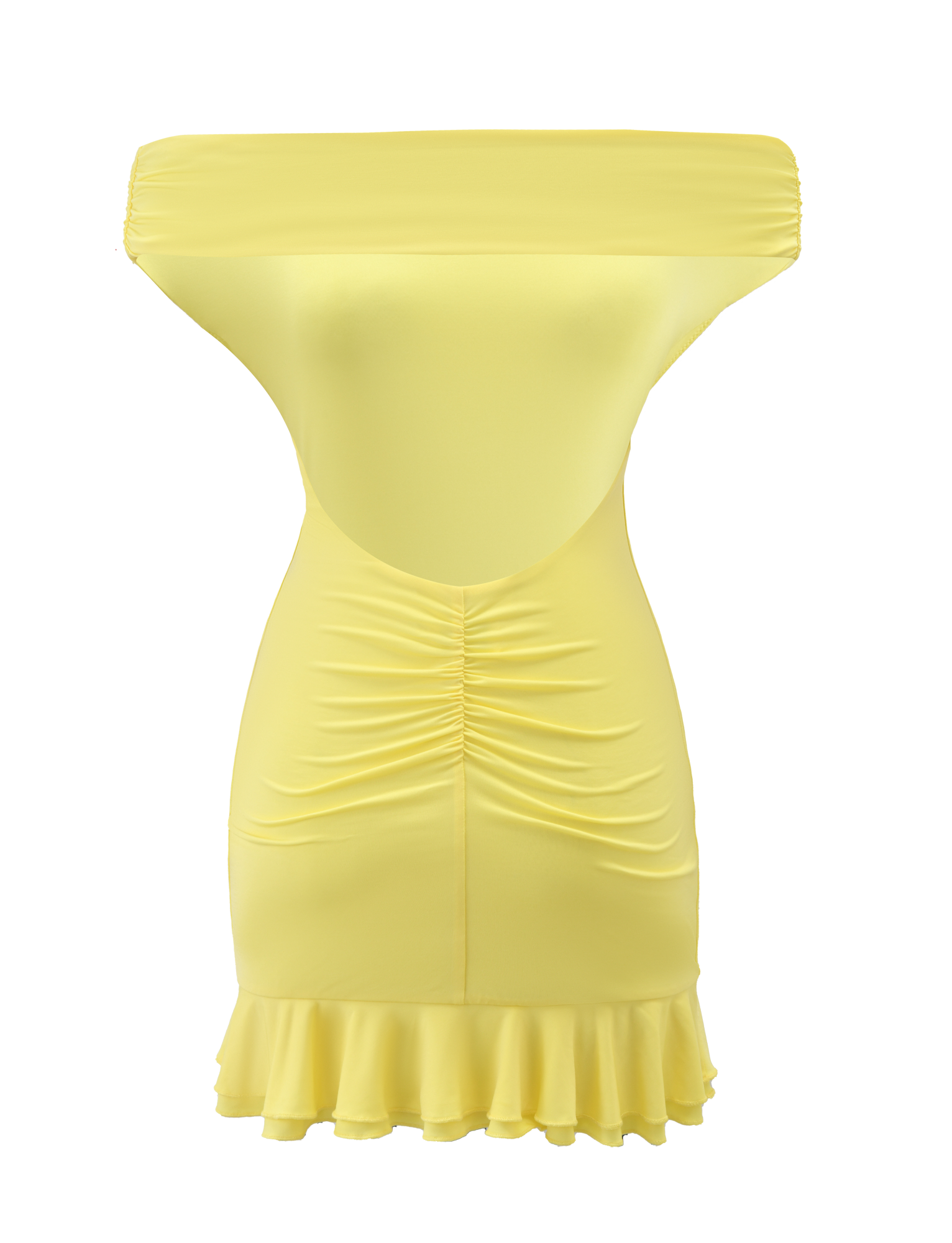 CLIA MINI DRESS - LEMON - Image 9