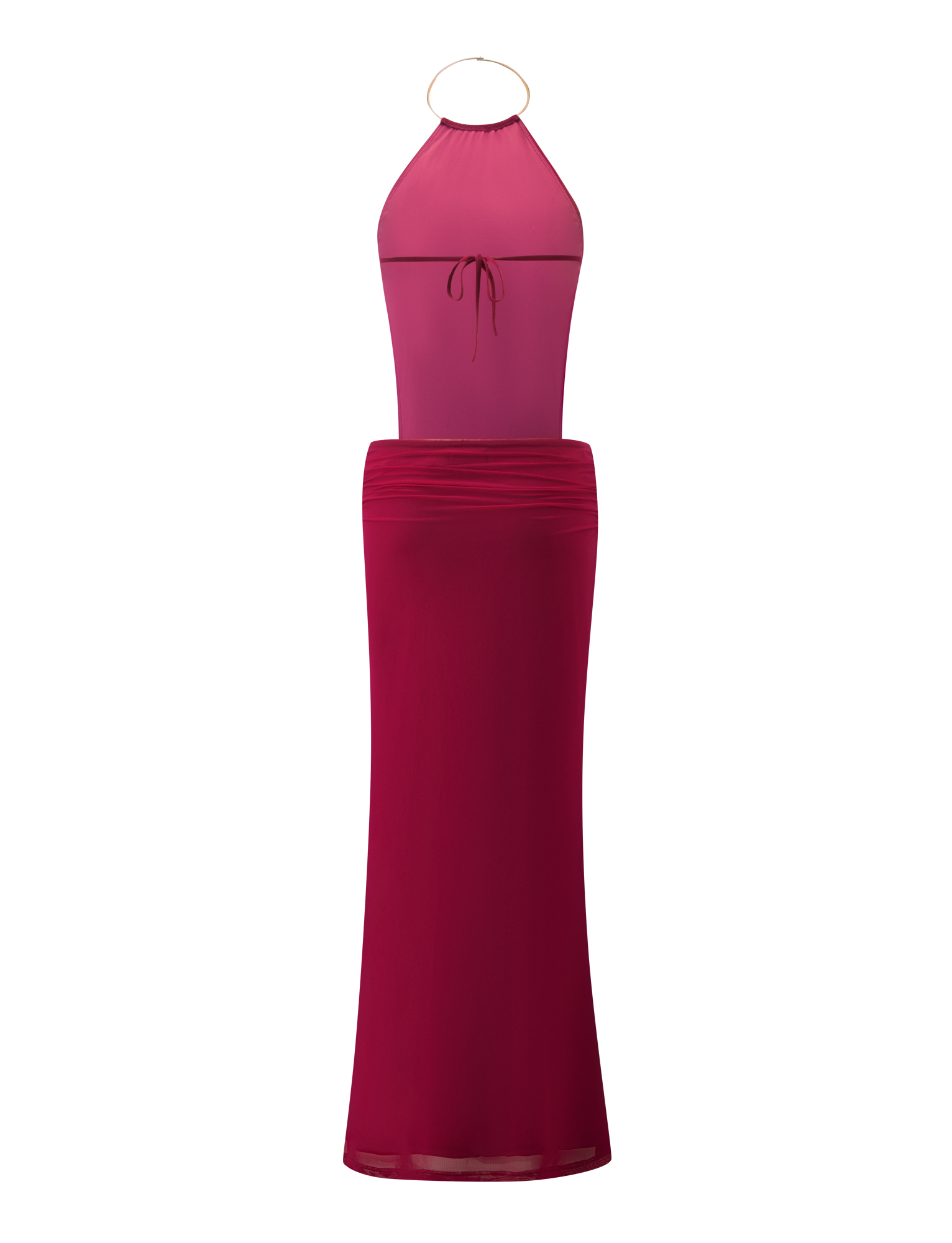 EVANNA MAXI DRESS - BERRY - Image 9