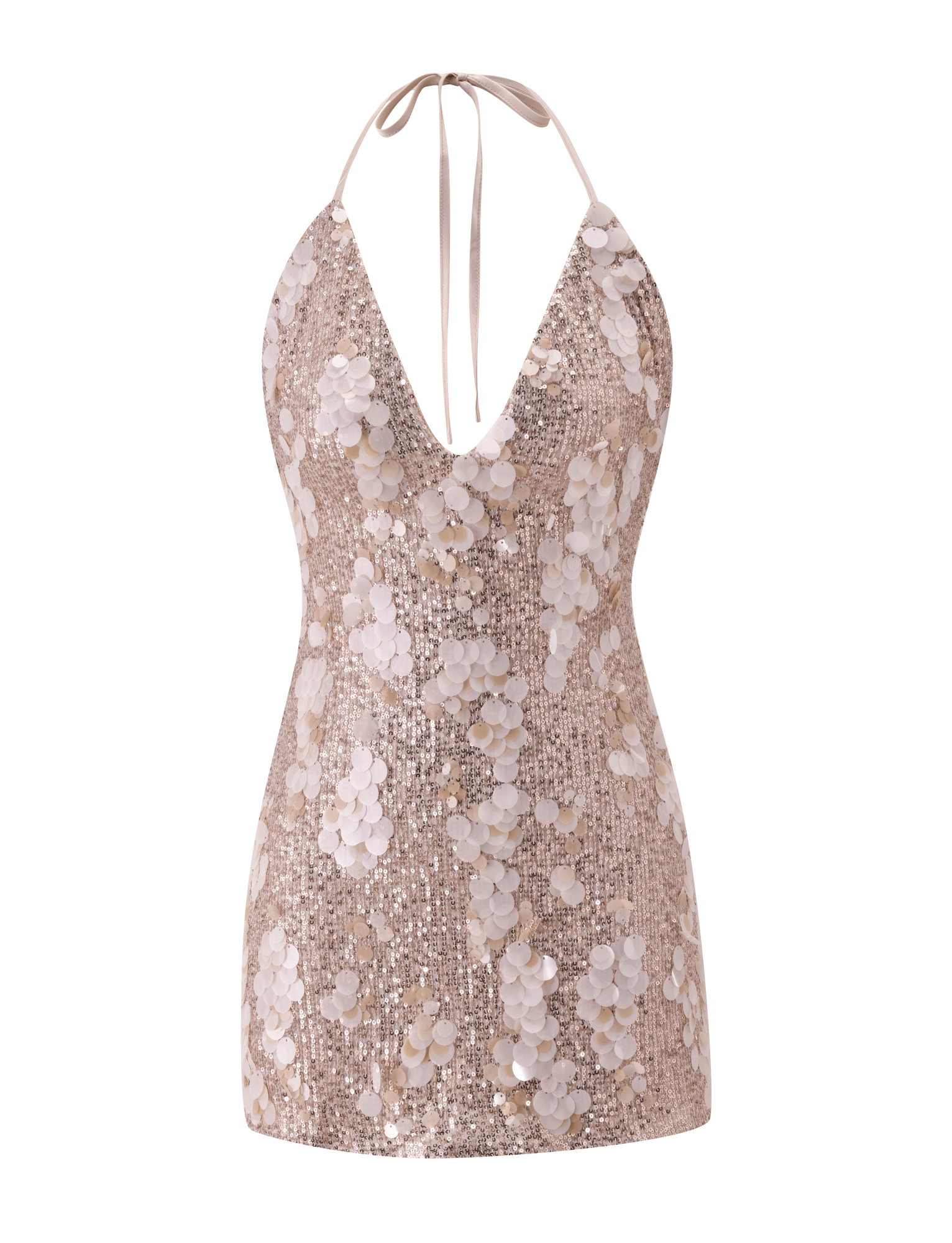 ZANA MINI DRESS - GOLD - Image 8