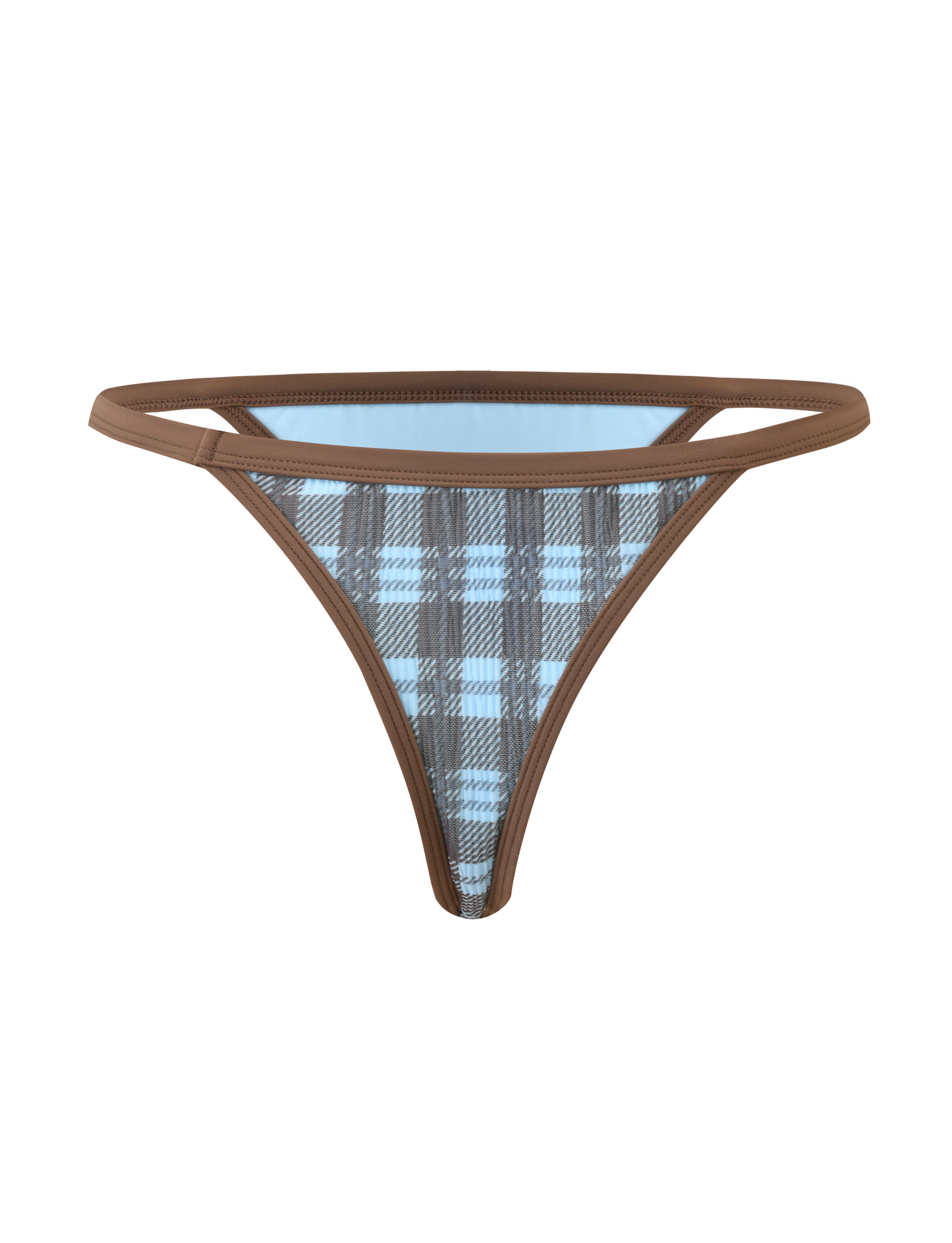 CITRINE BIKINI BOTTOM - BLUE CHECK - Image 8