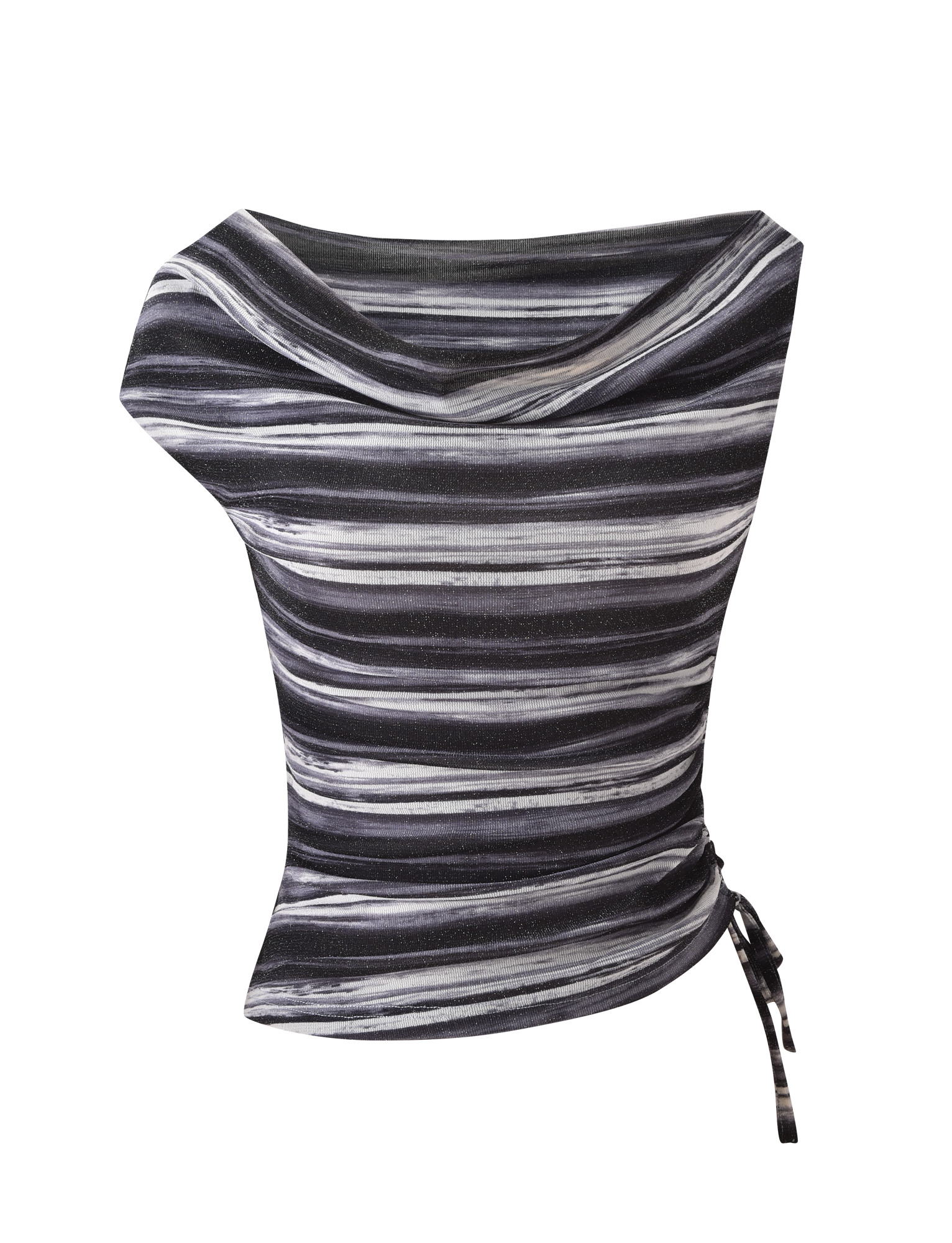 BRAELYN TOP - GREY STRIPE - Image 7