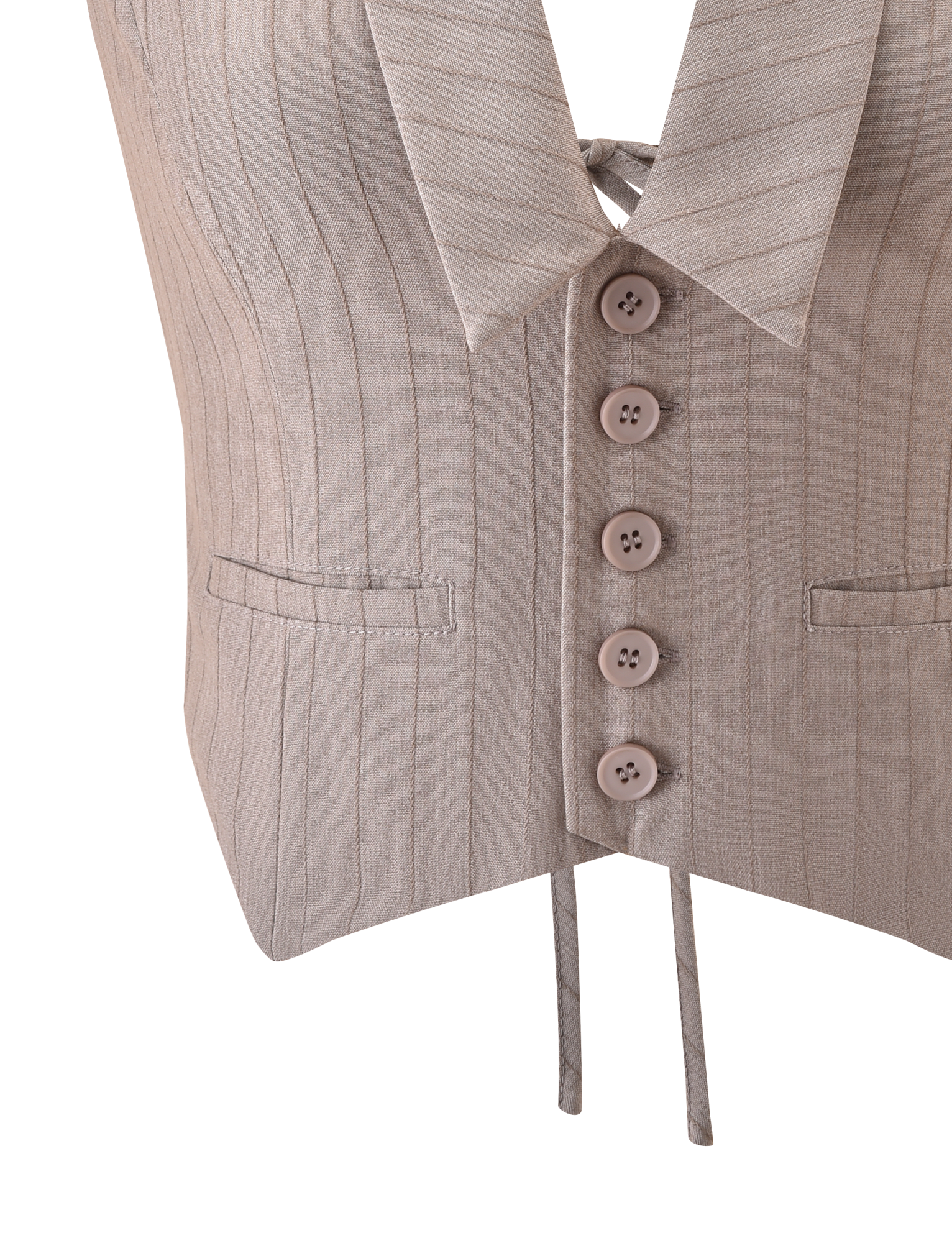 FEDRA VEST - TAN PINSTRIPE - Image 10