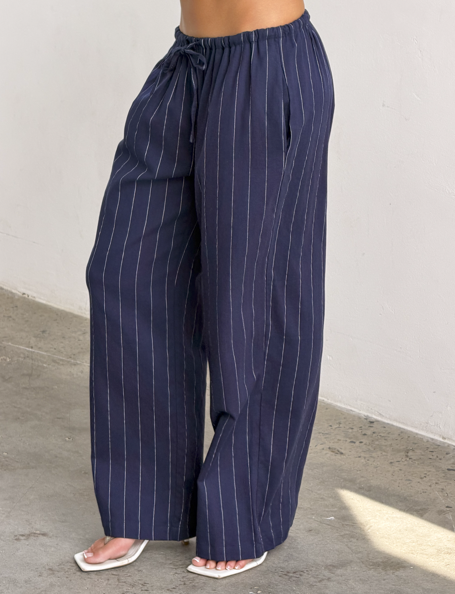 LAINEY PANT - NAVY PINSTRIPE - Image 3