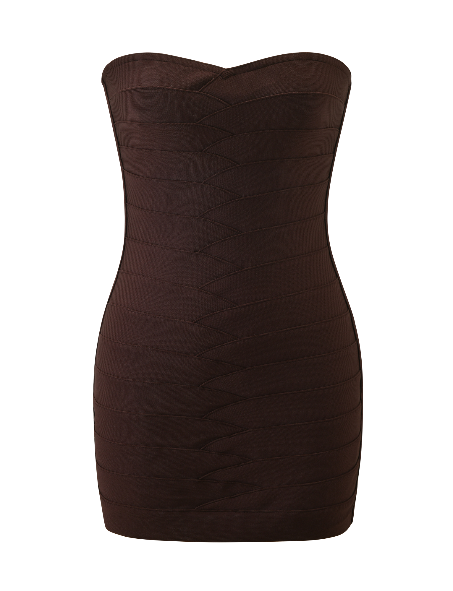 NIYA BANDAGE MINI DRESS - CHOCOLATE - Image 8