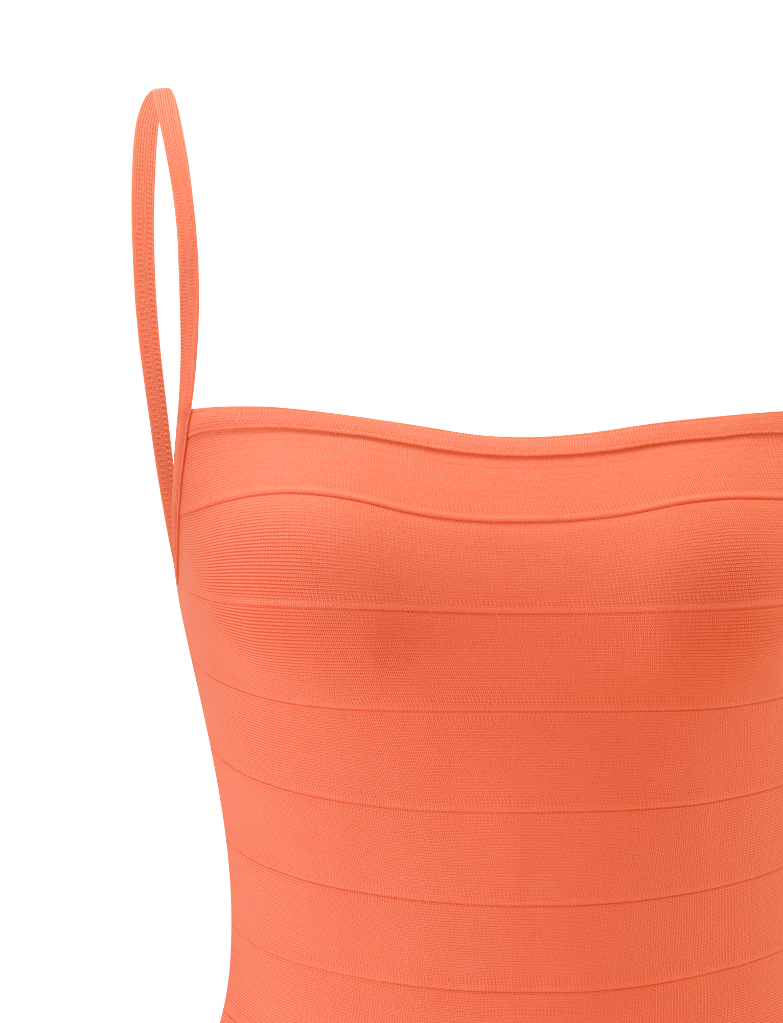 MIDORI BANDAGE MINI DRESS - CORAL - Image 11
