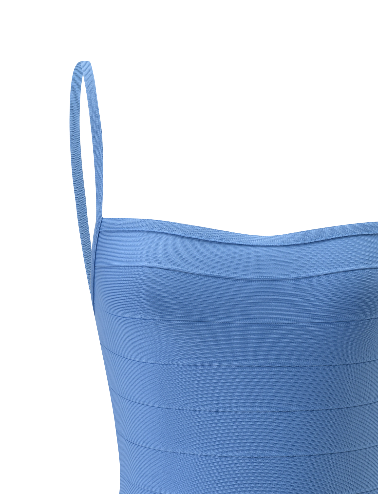 MIDORI BANDAGE MINI DRESS - BLUE - Image 8
