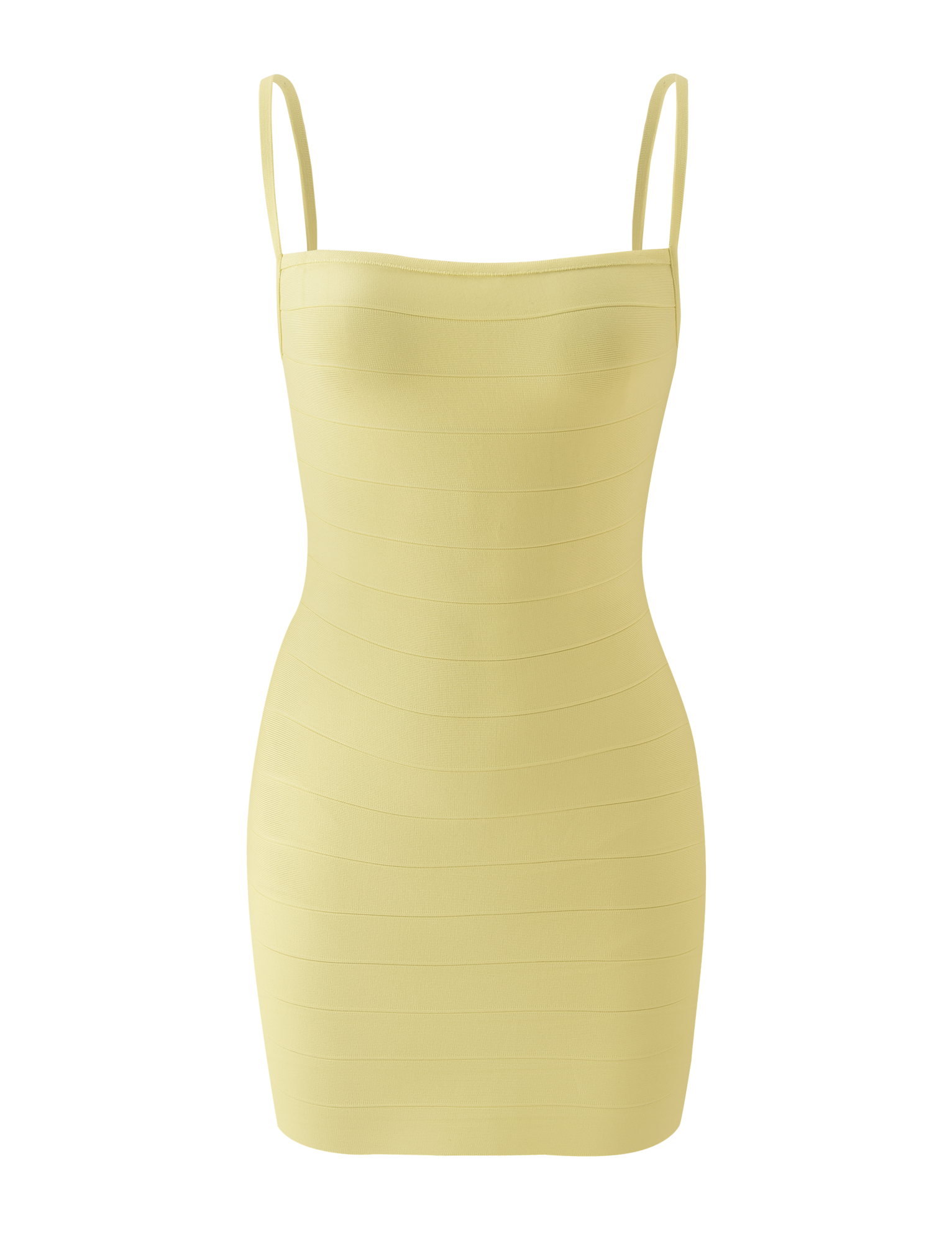MIDORI BANDAGE MINI DRESS - YELLOW - Image 6