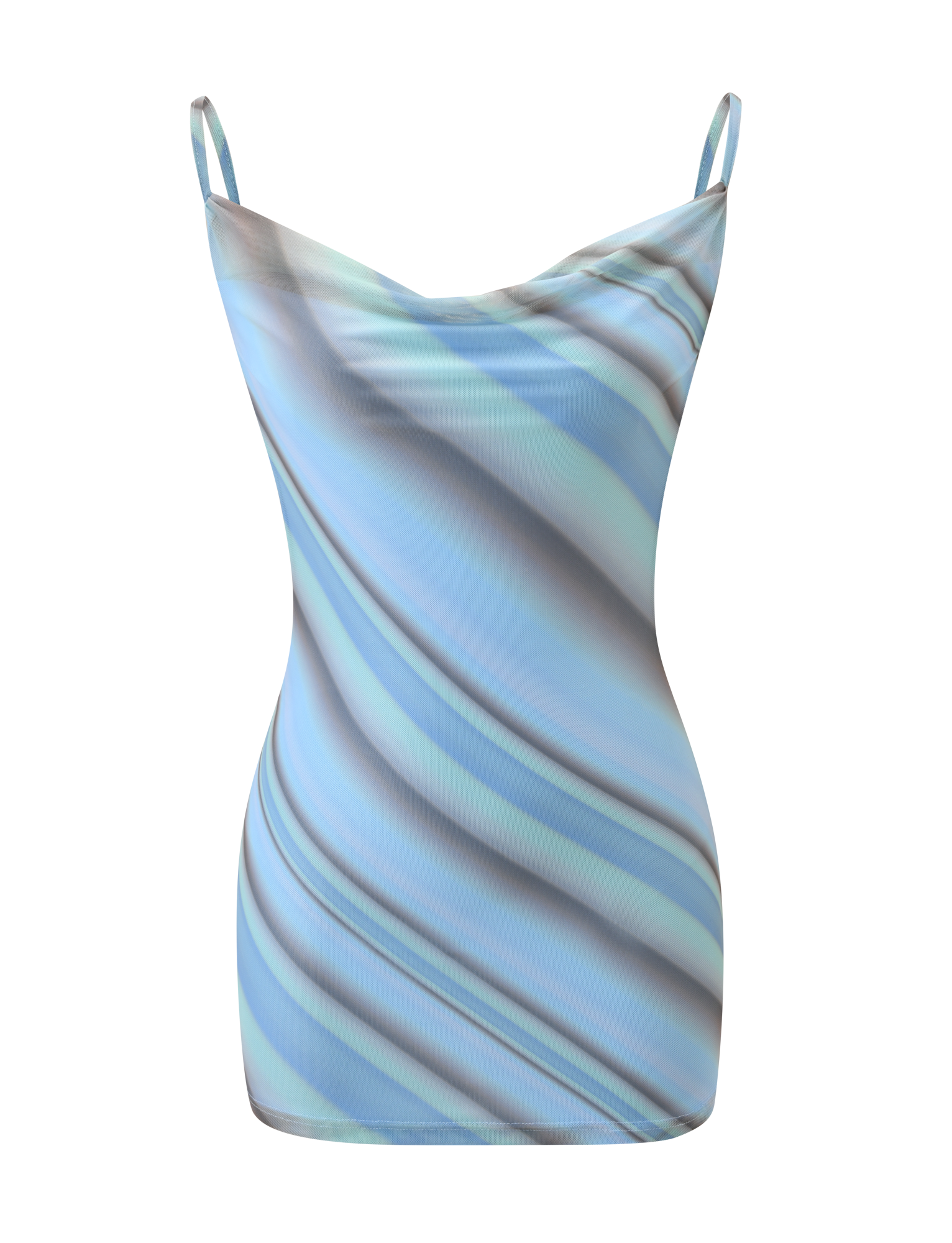 MORANA MESH MINI DRESS - MULTISTRIPE - Image 7