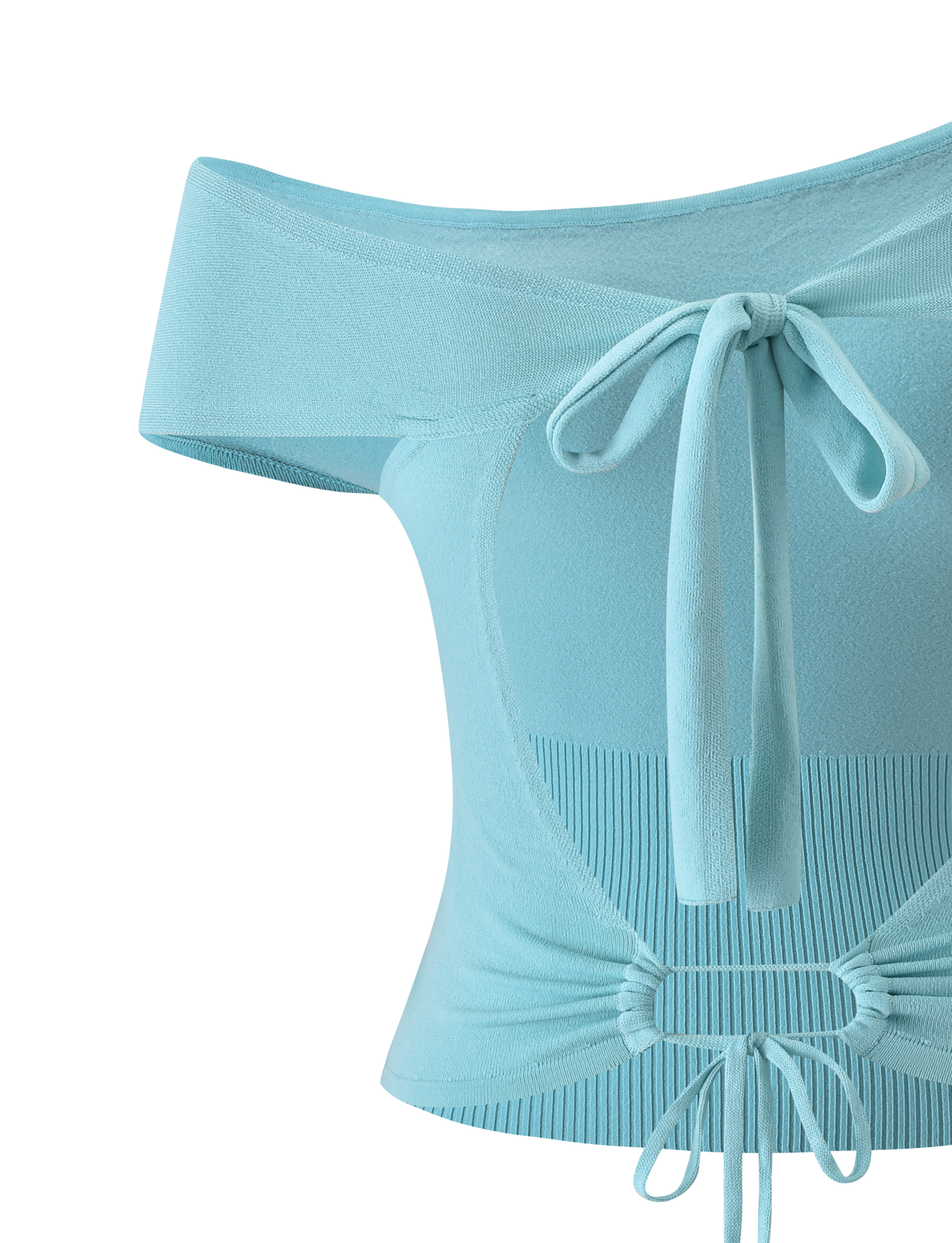 JASMINA KNIT TOP - BLUE - Image 8