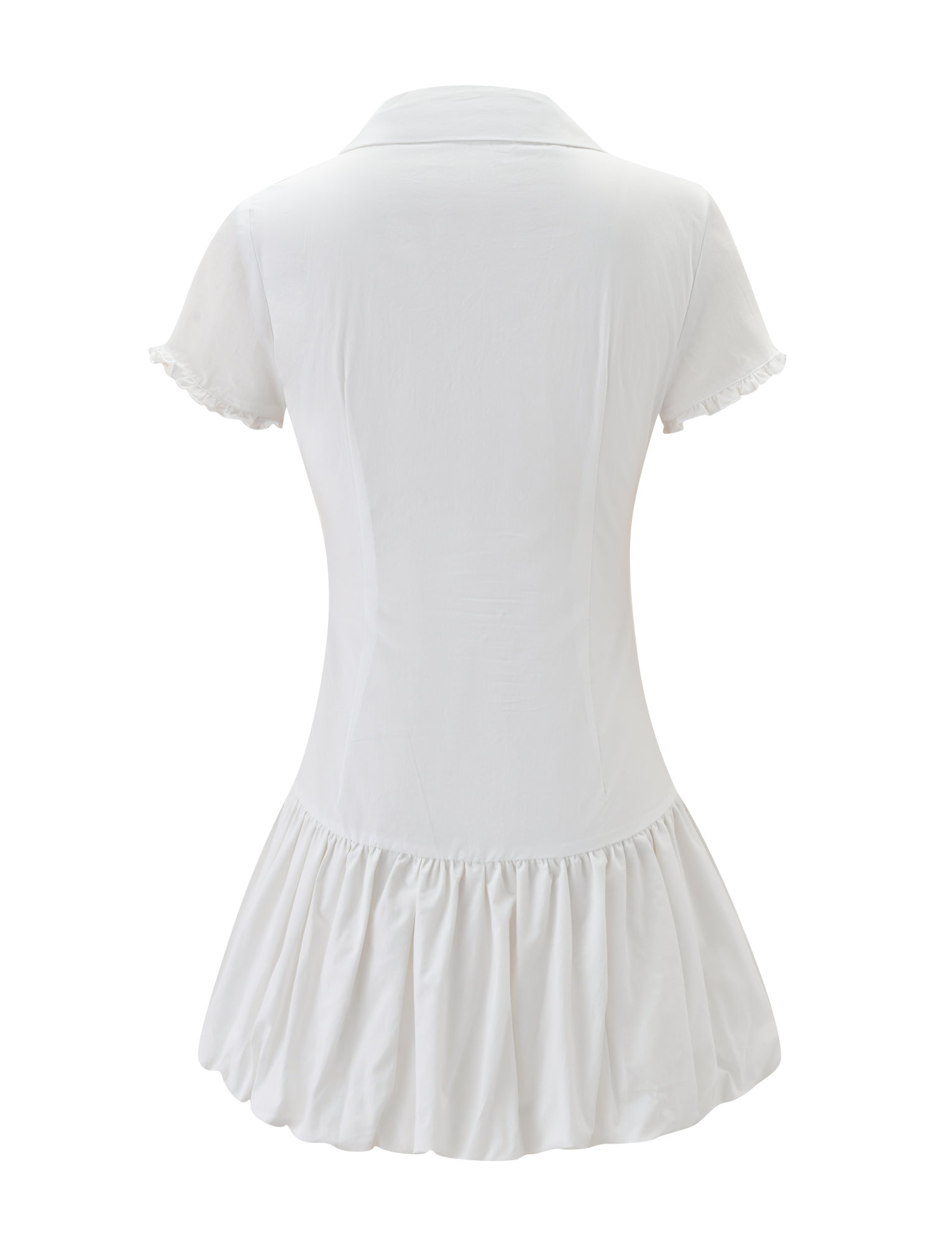 VALERIE BUBBLE DRESS - WHITE - Image 8