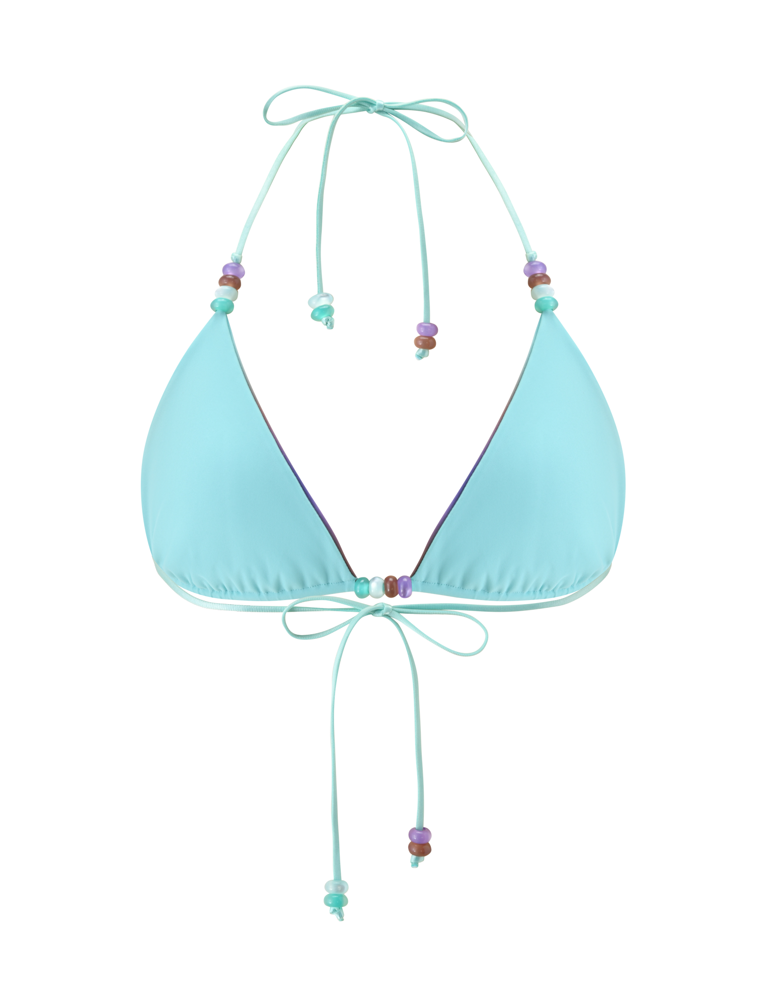 REVERSIBLE FINLEA BIKINI TOP - MERMAID OMBRE STRIPE - Image 8