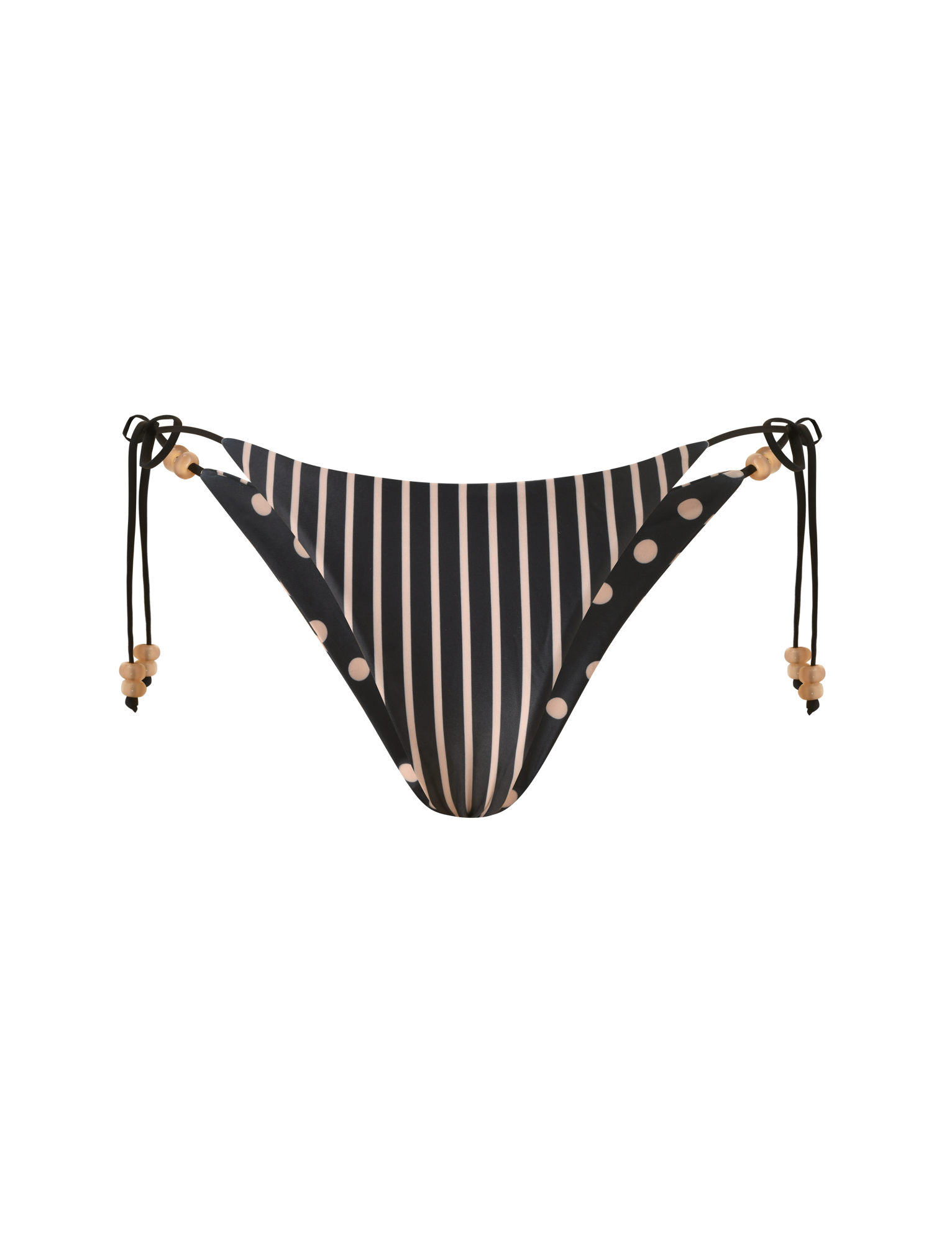 FINLEA REVERSIBLE BIKINI BOTTOM - BLACK AND TAN - Image 10