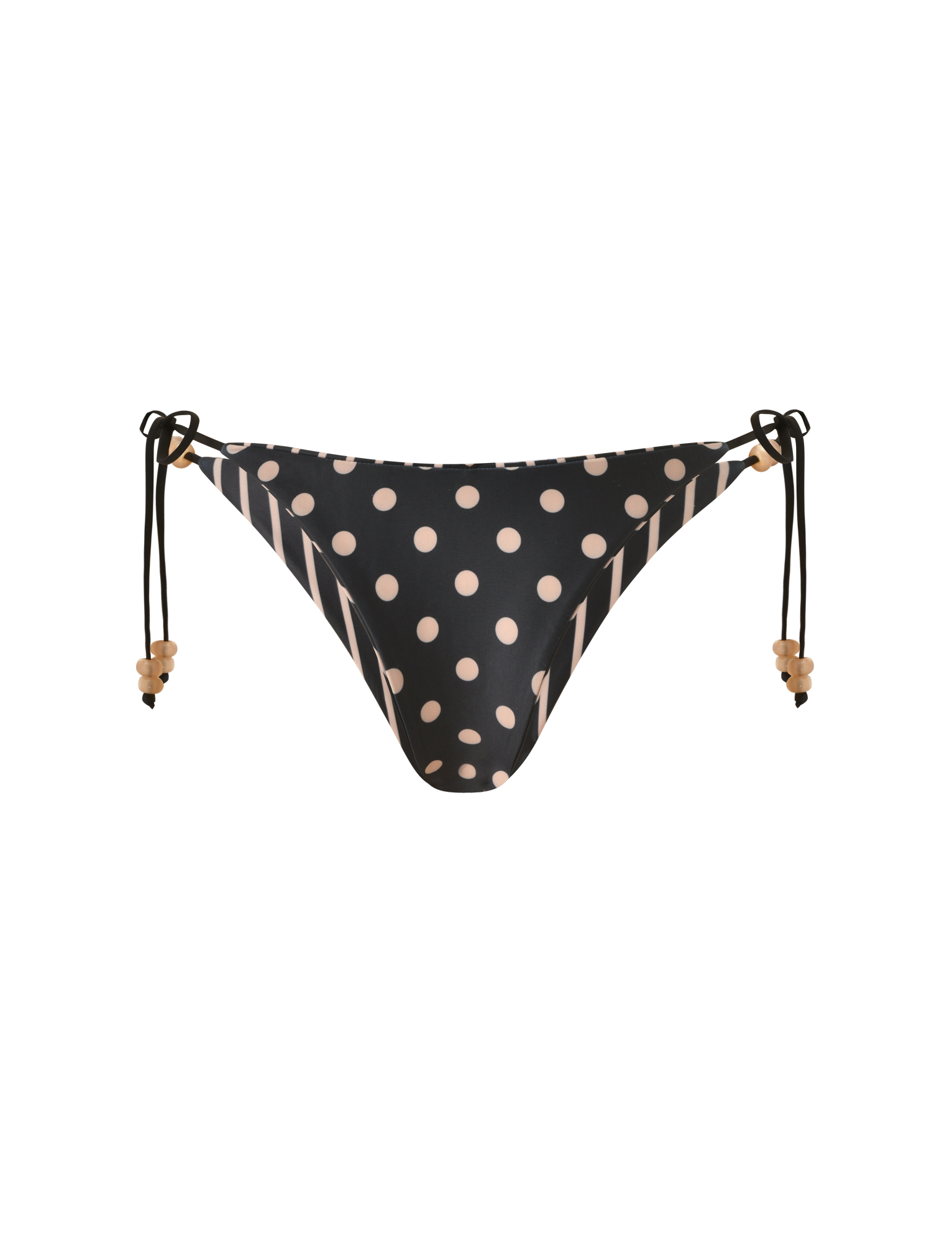 FINLEA REVERSIBLE BIKINI BOTTOM - BLACK AND TAN - Image 8